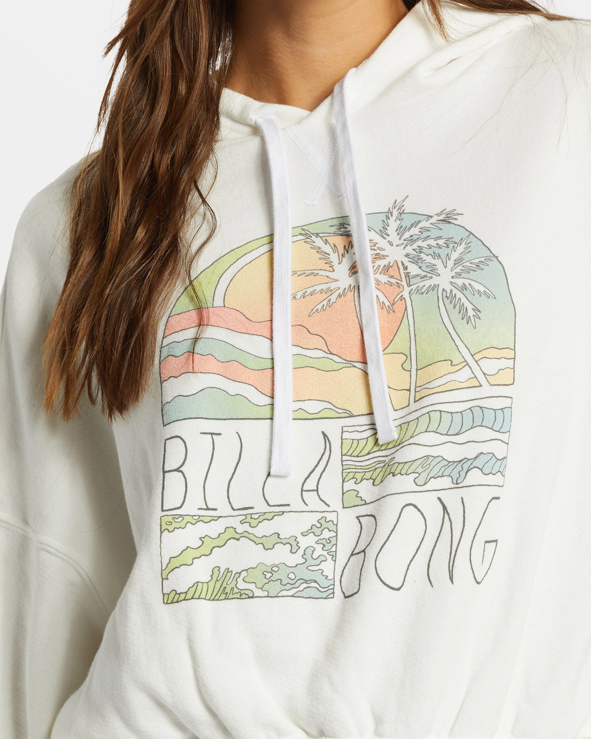 Billabong All Time Fleece Pullover Sweatshirt - Salt Crystal 1 -Biliabong Outlet
