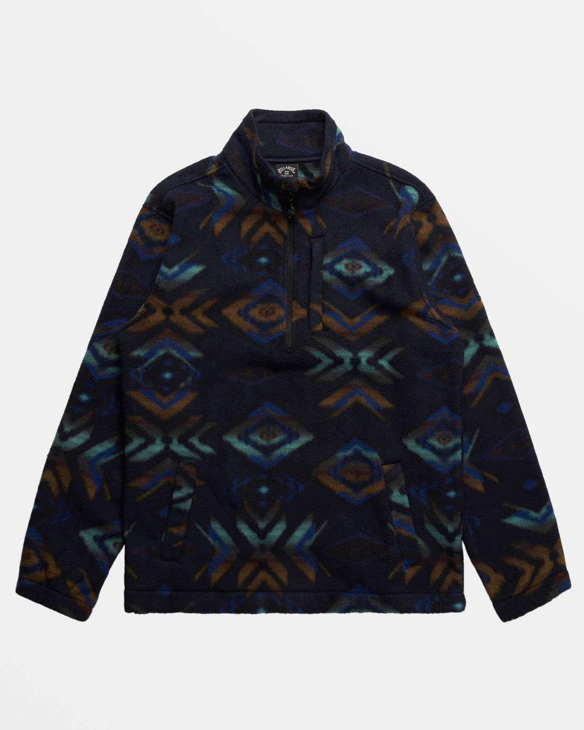 Billabong Boundary Polar Fleece Half Zip Pullover - Navy -Biliabong Outlet