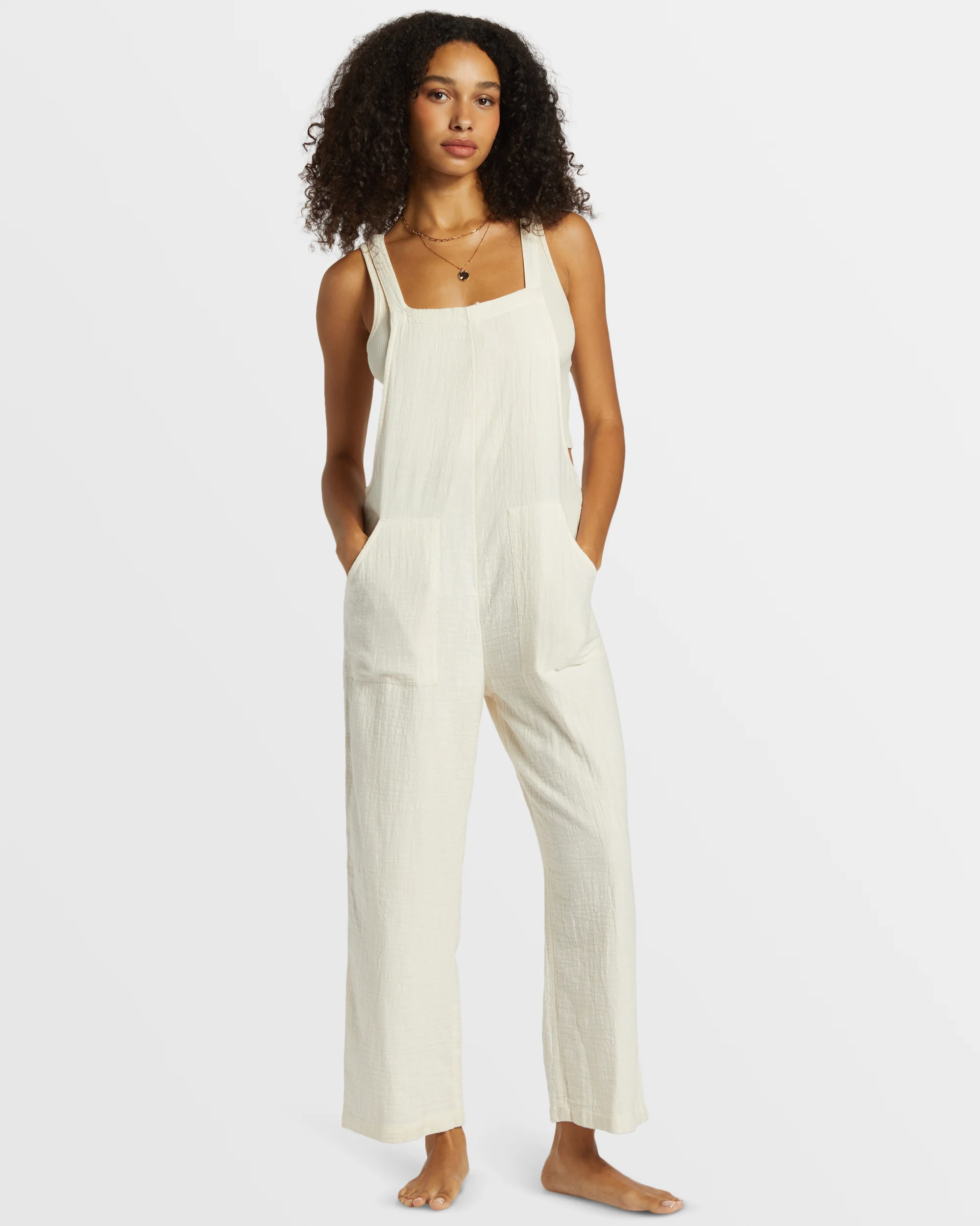 Billabong Pacific Time Jumpsuit - White Cap -Biliabong Outlet