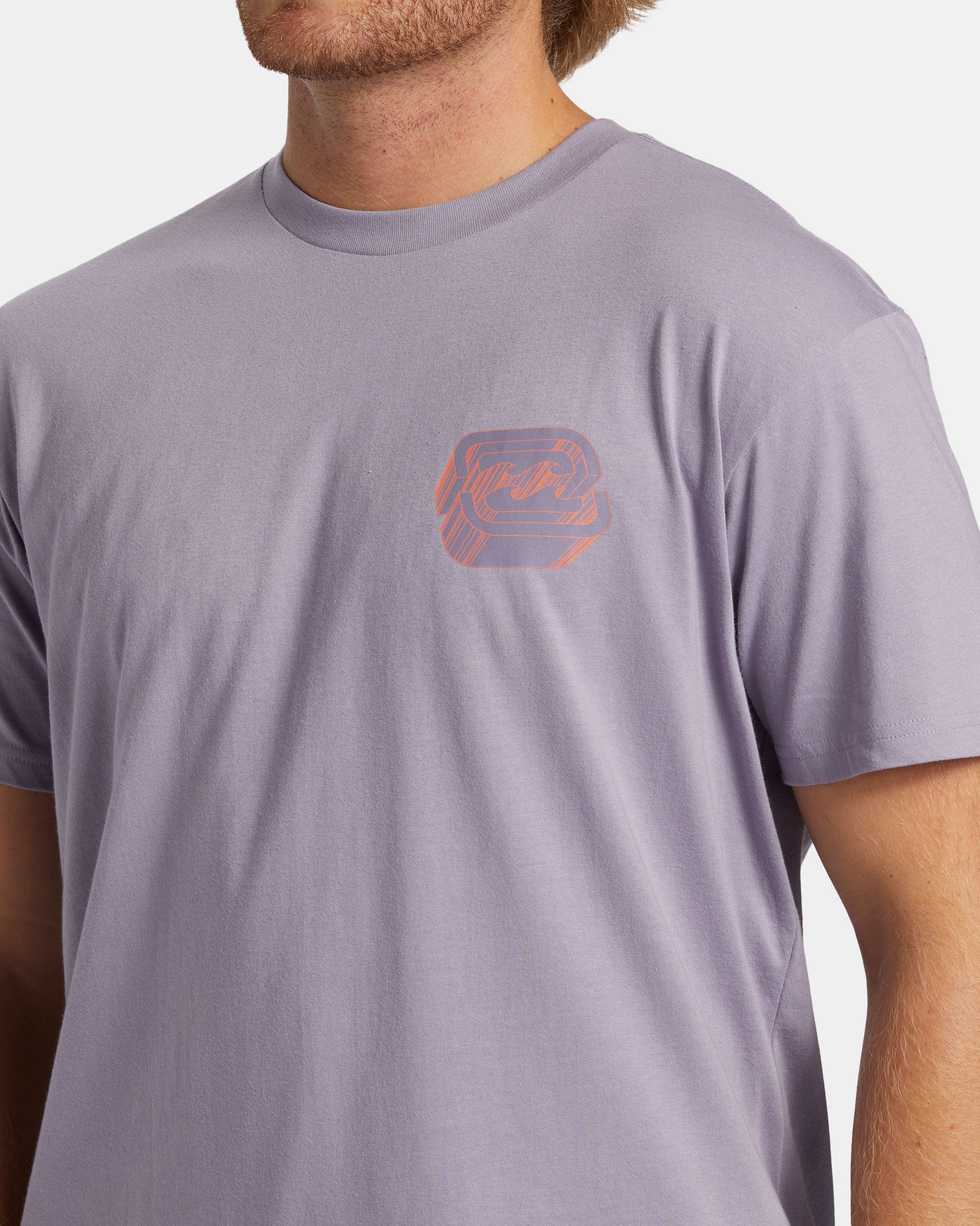 Billabong Crayon Wave T-Shirt - Purple Ash -Biliabong Outlet