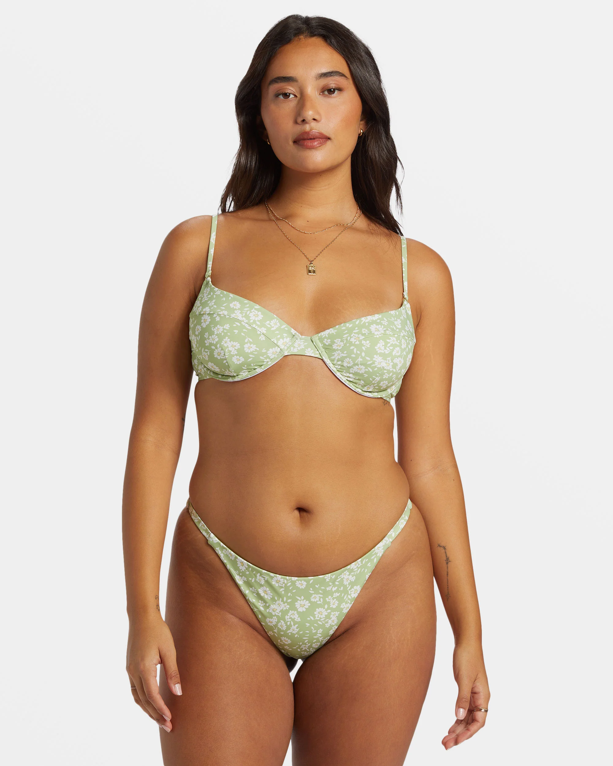 Billabong Wild West Ditsy Maya Bikini Bottoms - Willow -Biliabong Outlet
