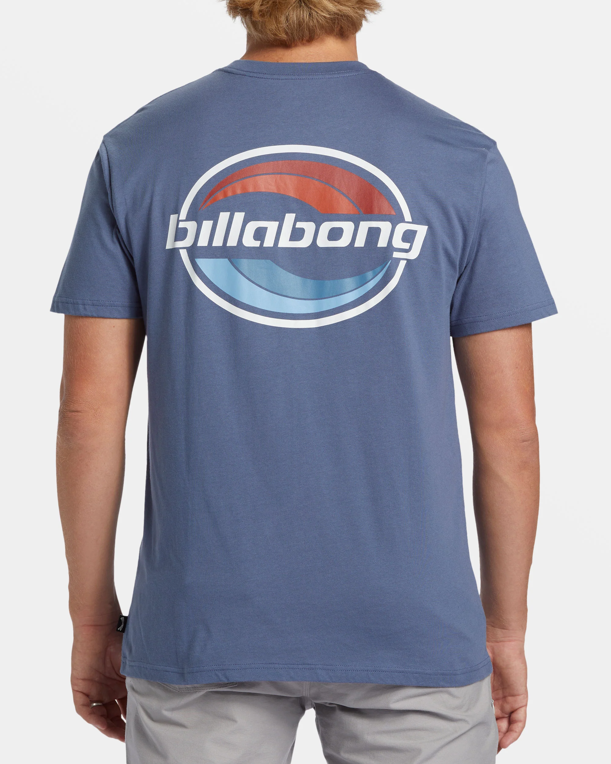 Billabong Walled T-Shirt - Slate Blue -Biliabong Outlet