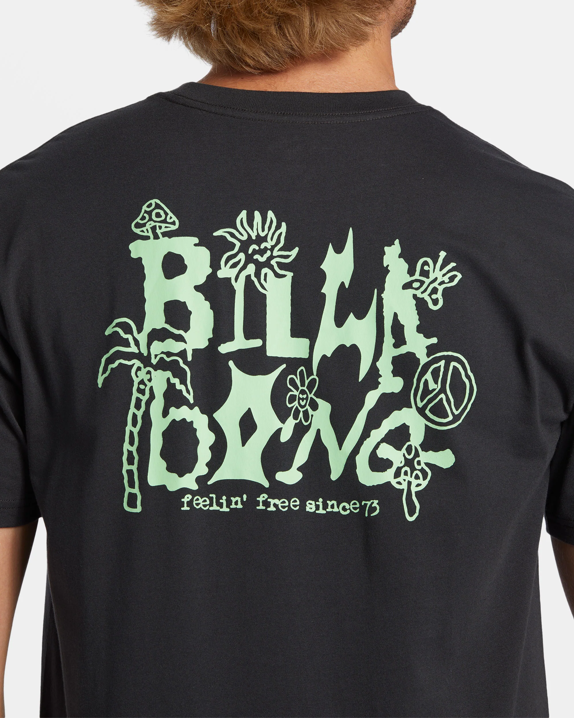 Billabong Shady T-Shirt - Washed Black -Biliabong Outlet