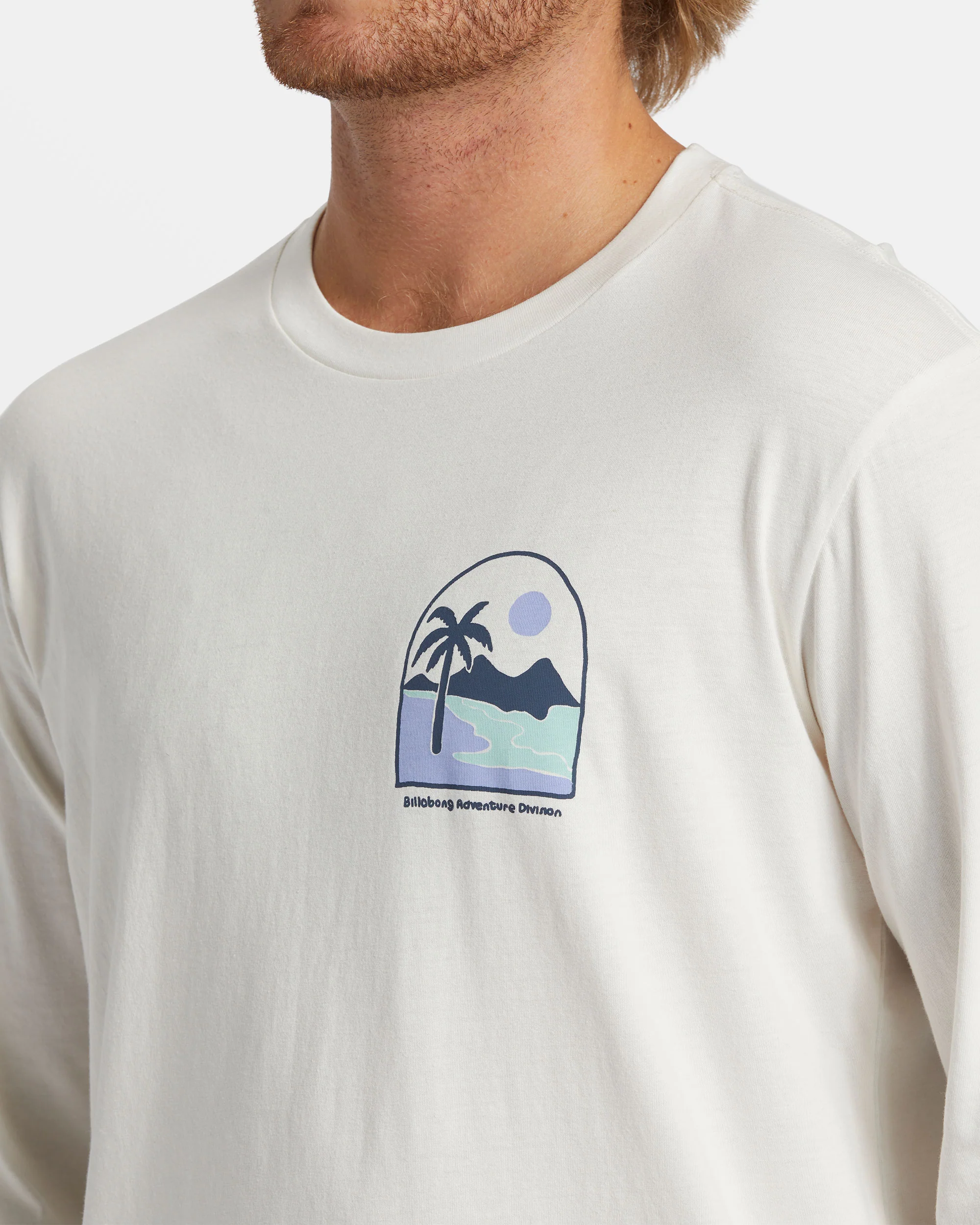Billabong Sundown Long Sleeve T-shirt - Off White -Biliabong Outlet