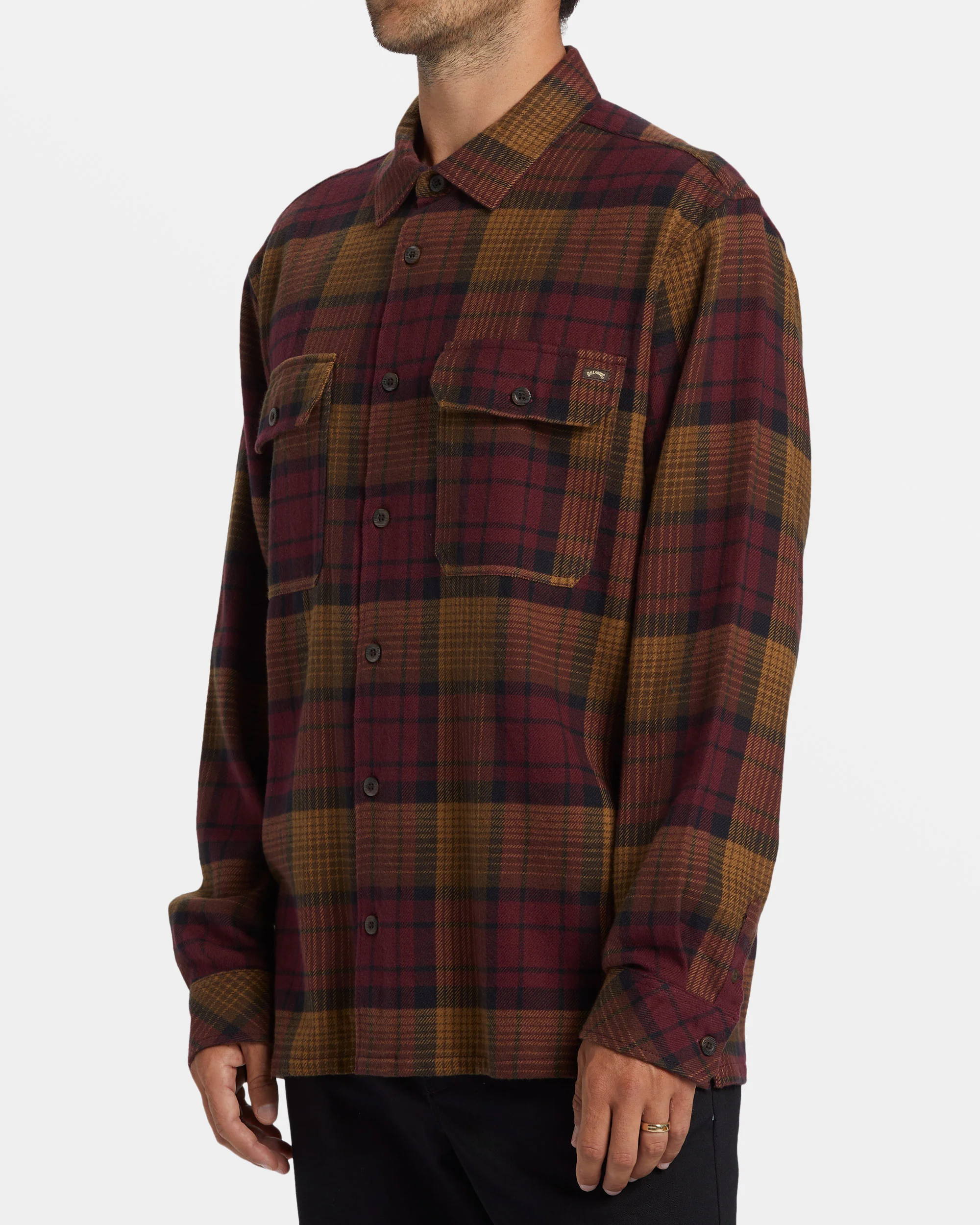 Billabong Offshore Flannel Shirt - Port -Biliabong Outlet