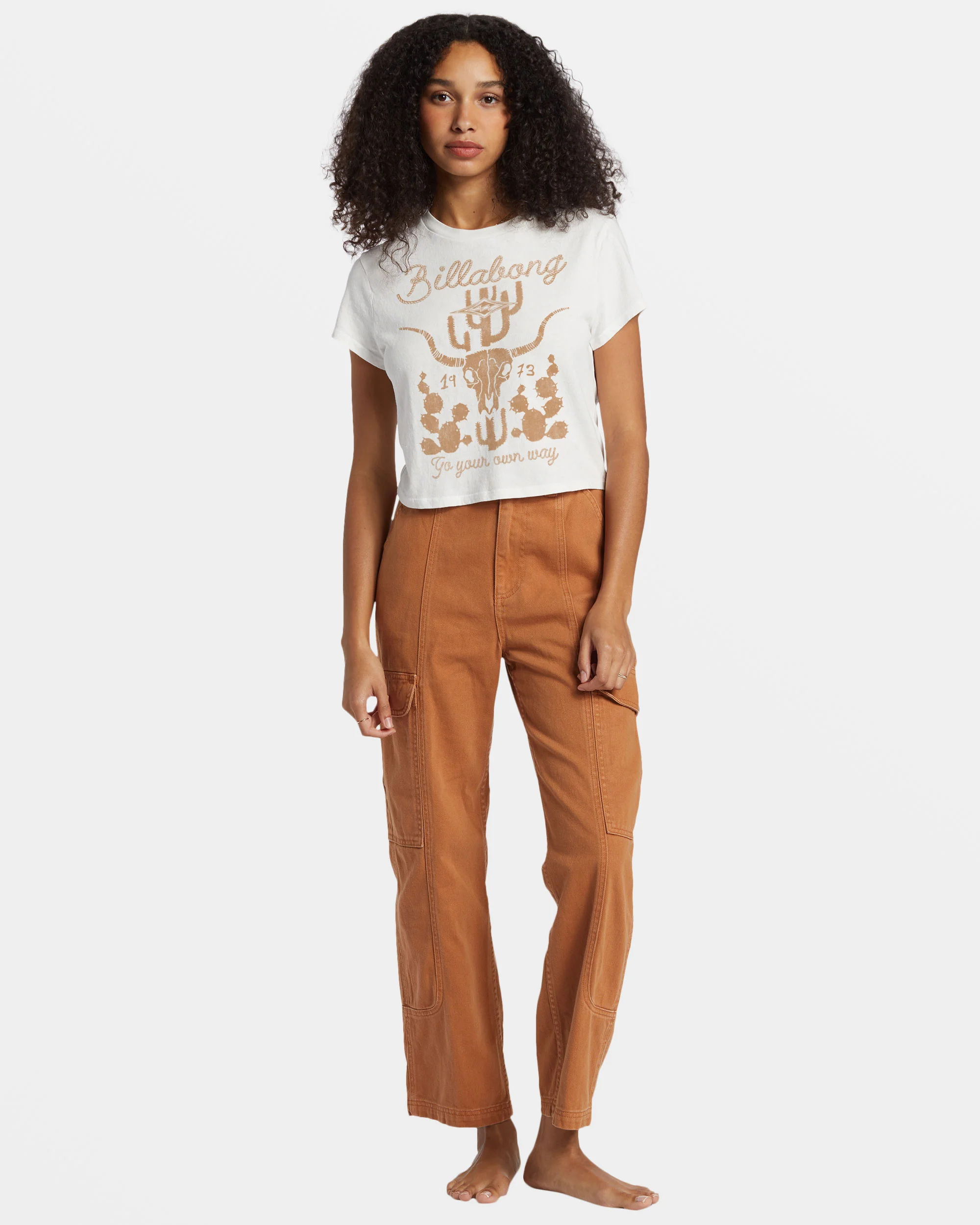 Billabong Go Your Own Way T-Shirt - Salt Crystal -Biliabong Outlet