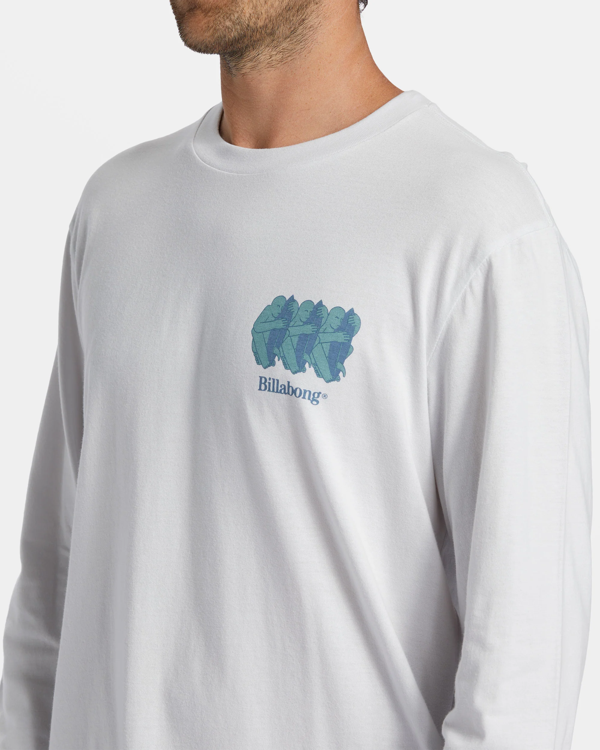 Billabong Spiritual Long Sleeve T-shirt - Fog -Biliabong Outlet