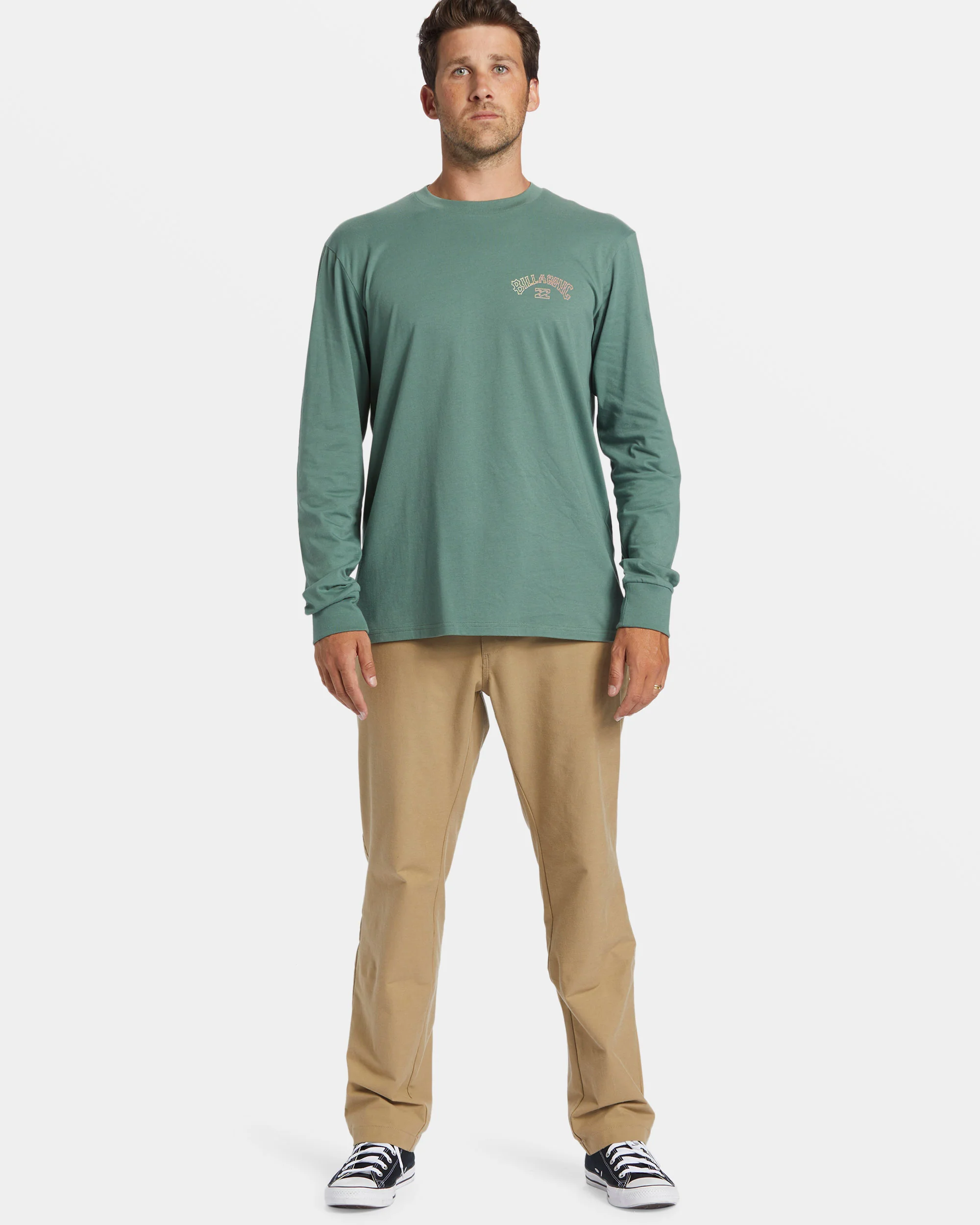 Billabong Arch Fill Long Sleeve T-shirt - Hunter -Biliabong Outlet