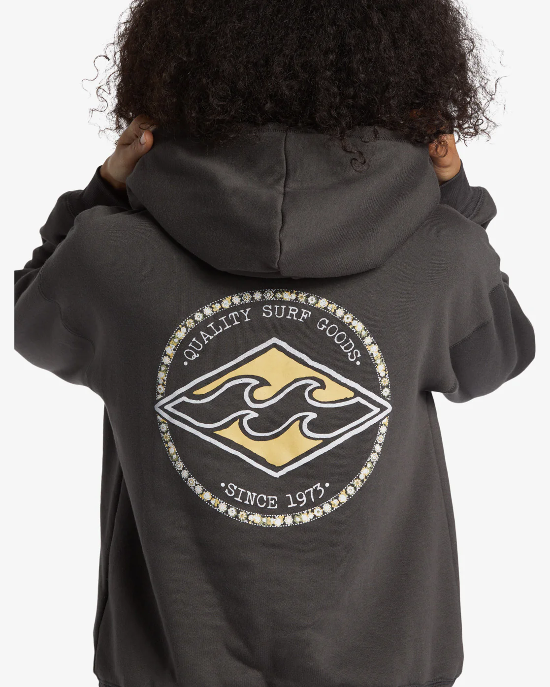 Billabong Circle Bloom Sweatshirt - Off Black -Biliabong Outlet