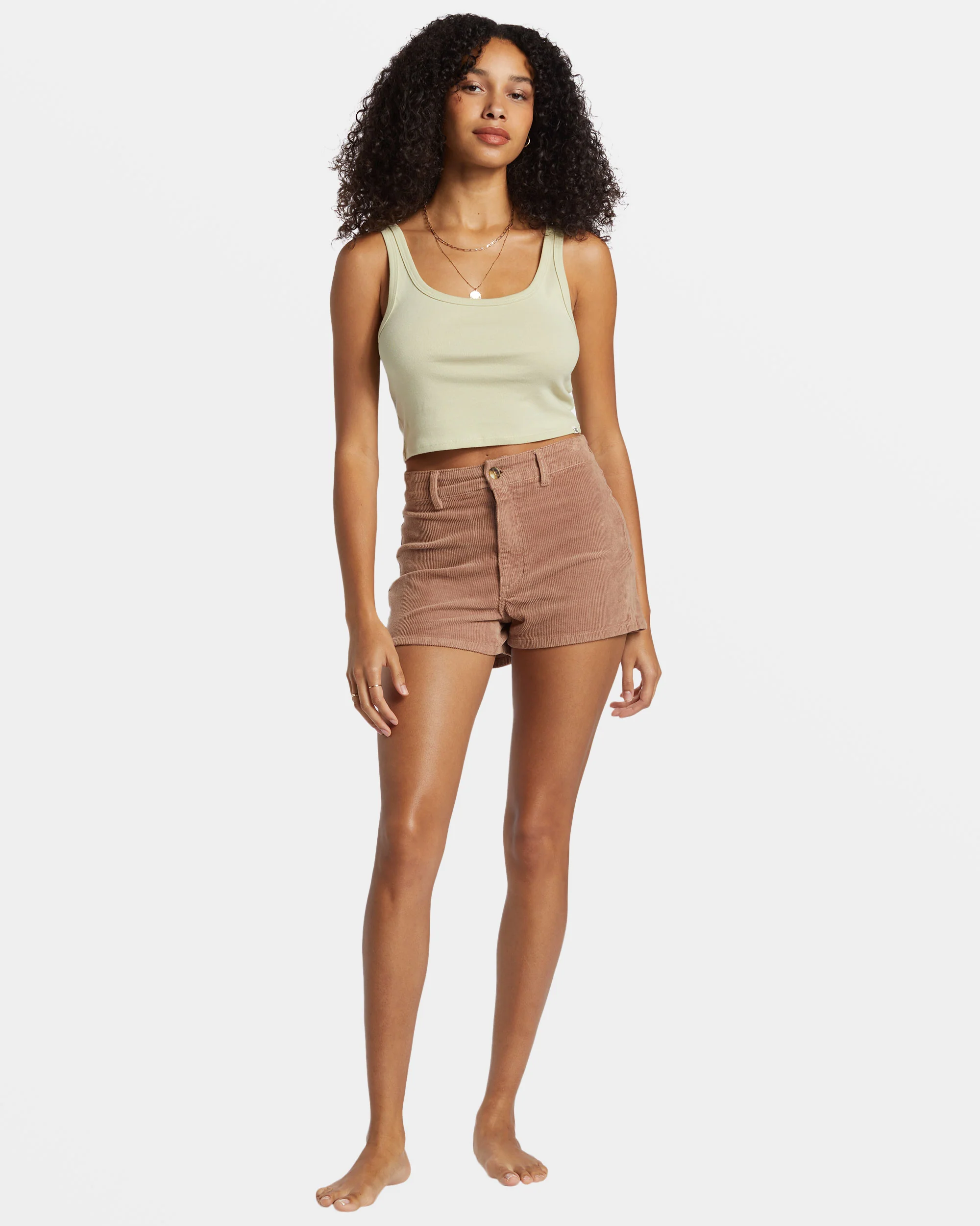 Billabong Sun Goddess Tank Knit - Light Avocado -Biliabong Outlet