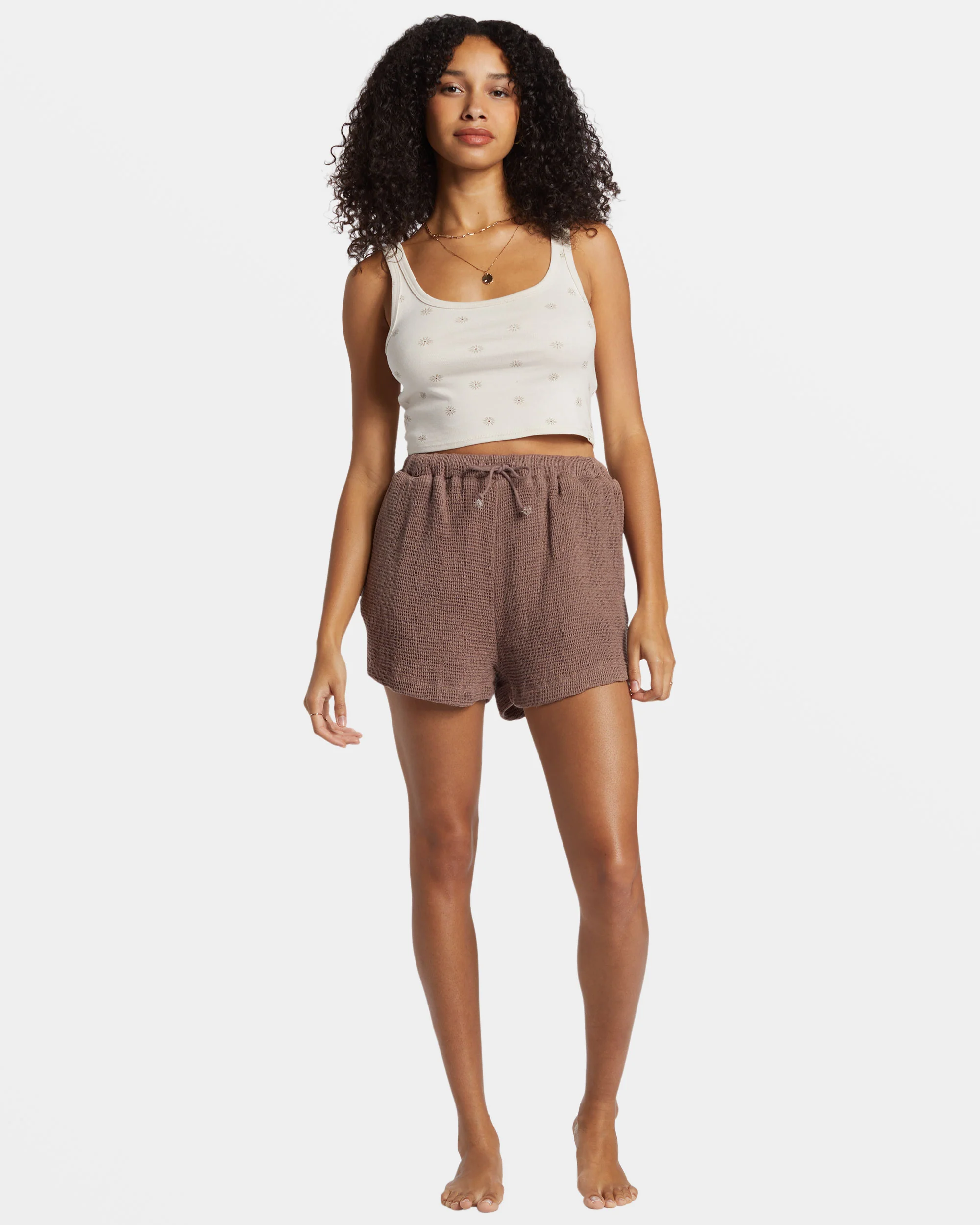 Billabong Odyssey Elastic Waist Shorts - Kona -Biliabong Outlet