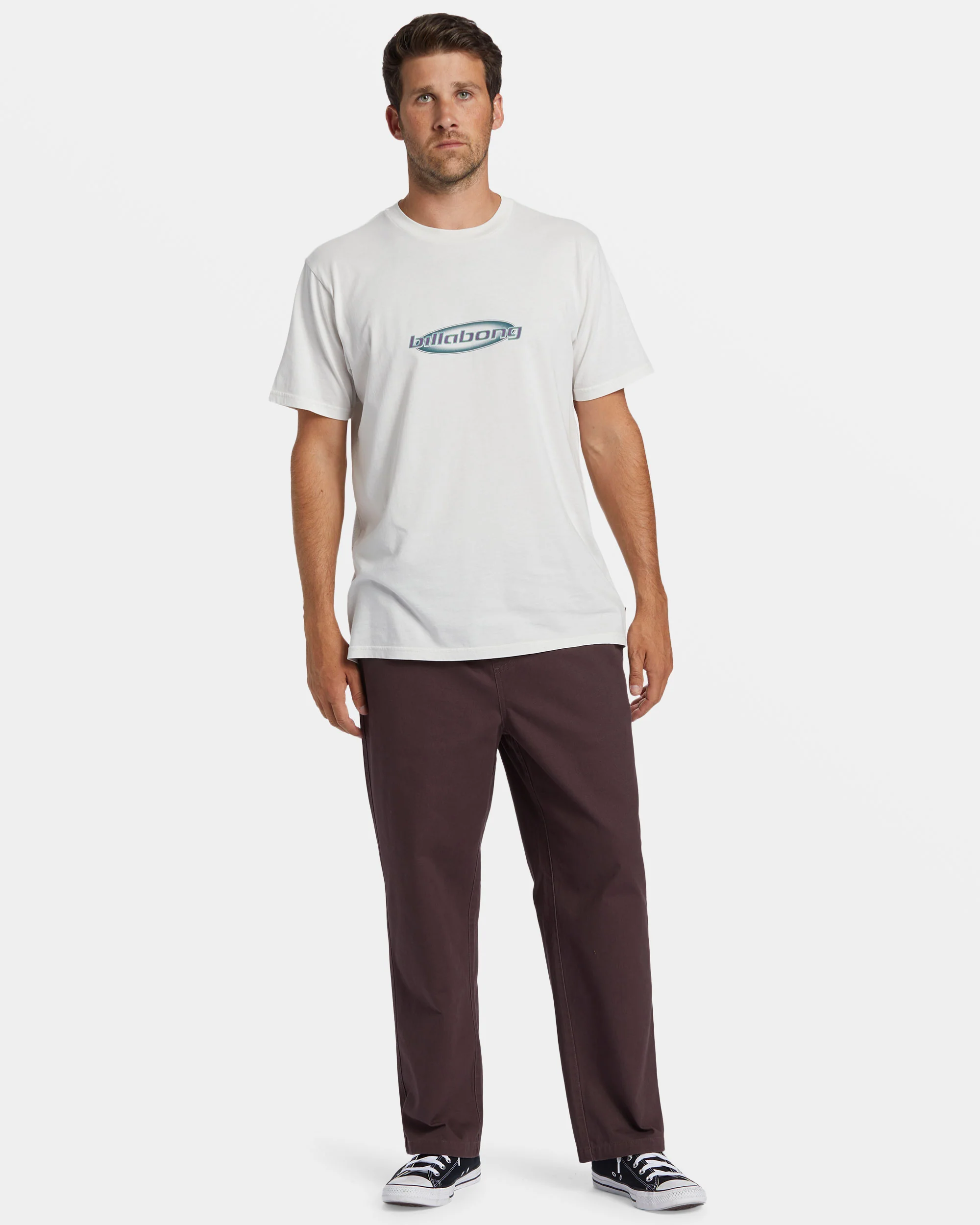 Billabong Larry Elastic Waist Pants - Plum -Biliabong Outlet