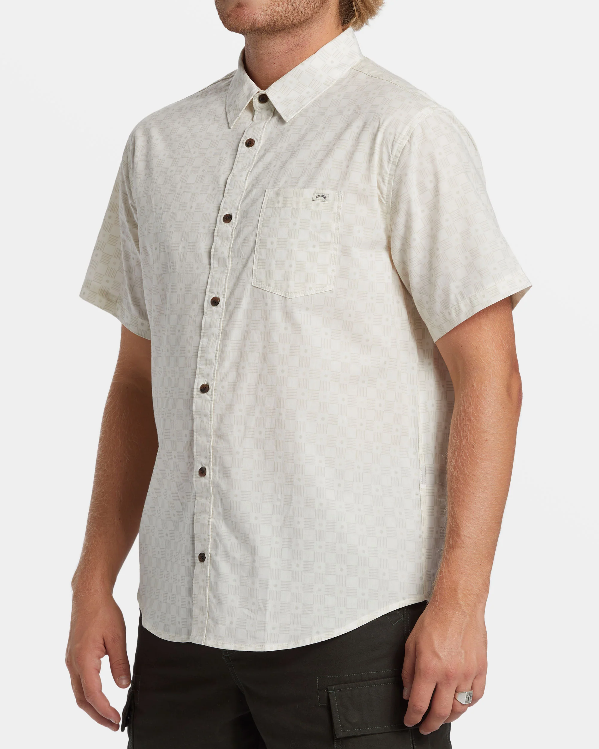 Billabong Sundays Mini Short Sleeve Shirt - Taupe -Biliabong Outlet