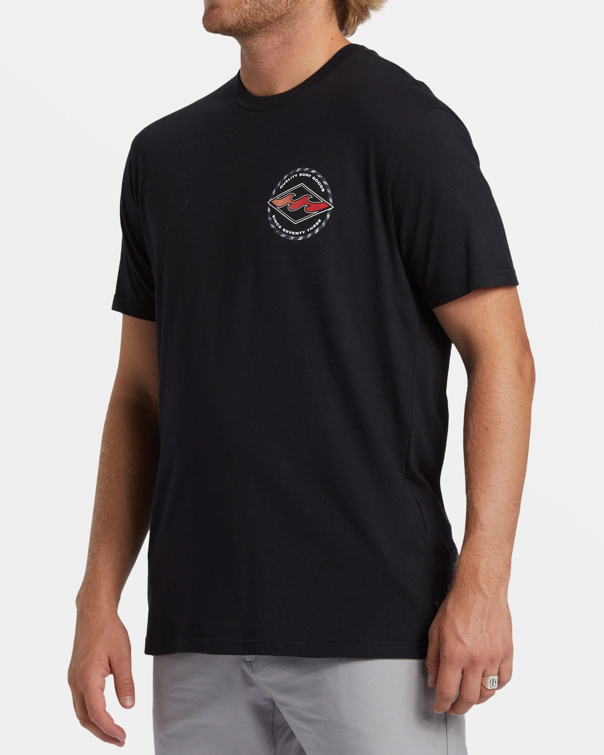 Billabong Rotor Diamond T-Shirt - Black -Biliabong Outlet