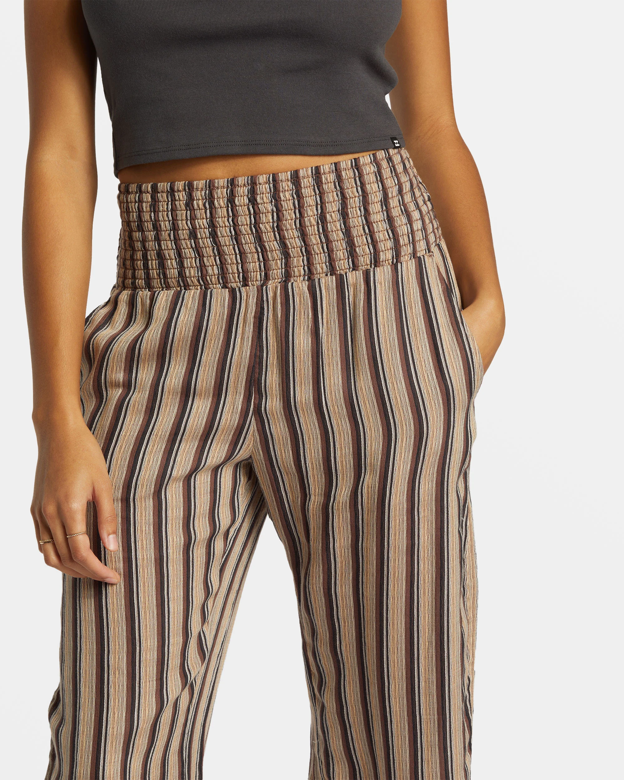 Billabong New Waves 2 Elastic Waist Pants - Kona -Biliabong Outlet