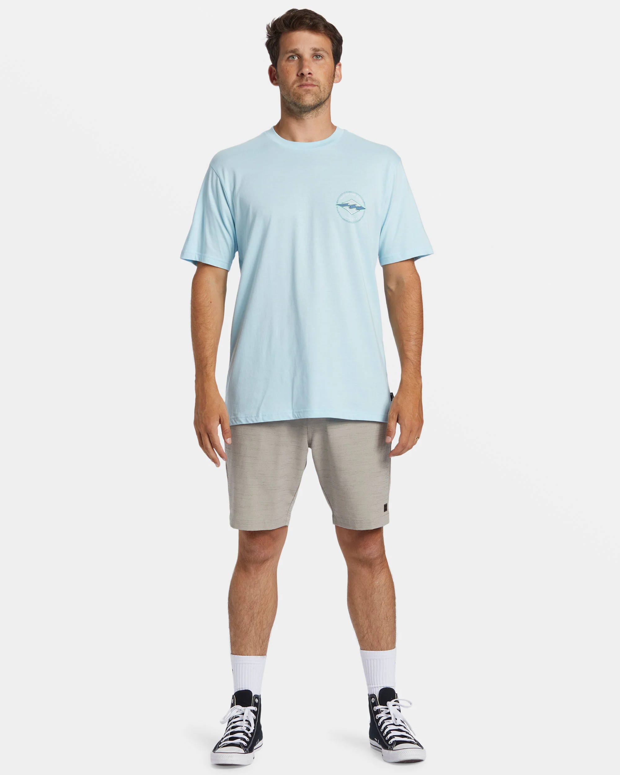 Billabong Rotor Diamond T-Shirt - Coastal -Biliabong Outlet