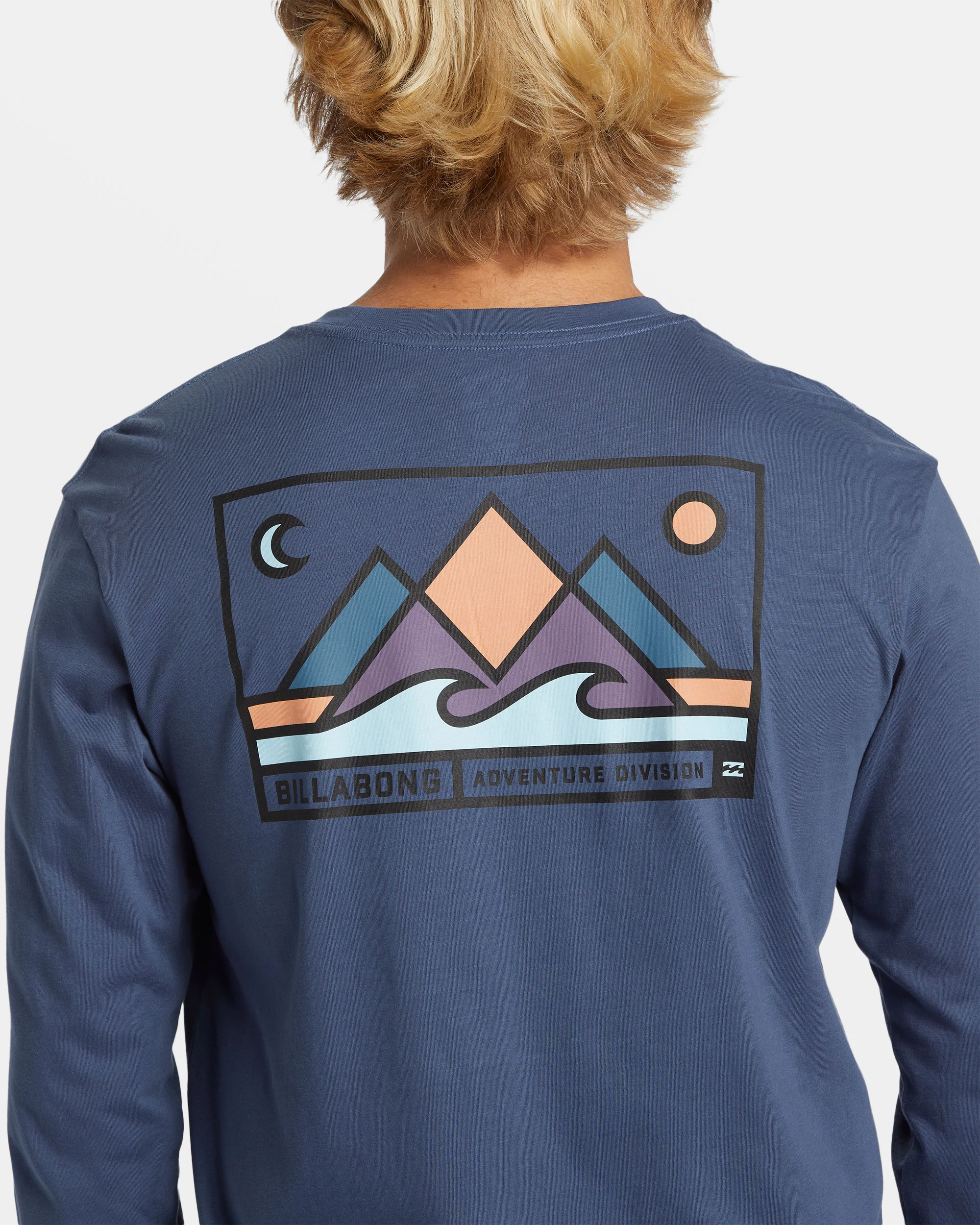 Billabong Range Long Sleeve T-shirt - Slate Blue -Biliabong Outlet