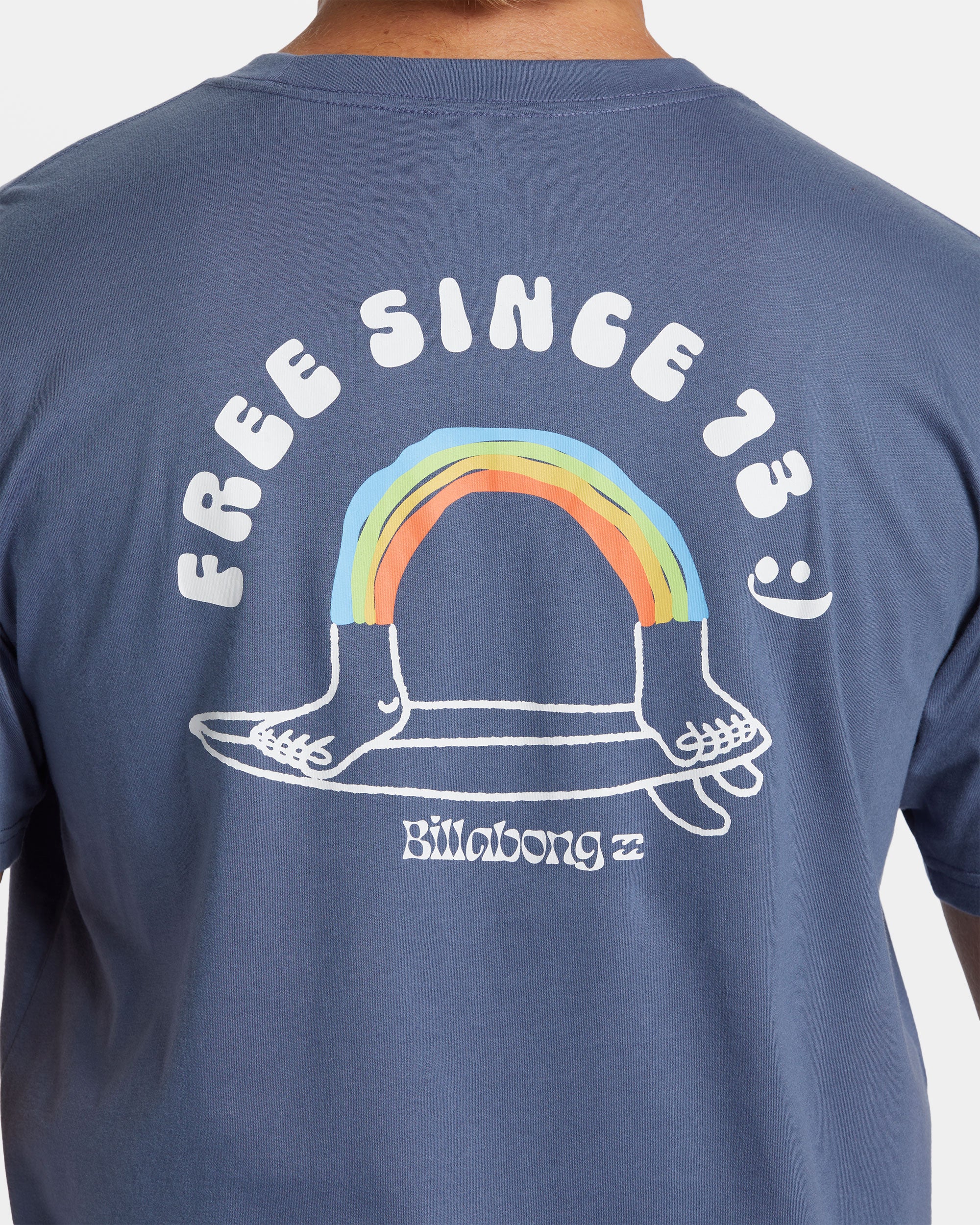 Billabong Funghi Pocket T-shirt - Slate Blue -Biliabong Outlet