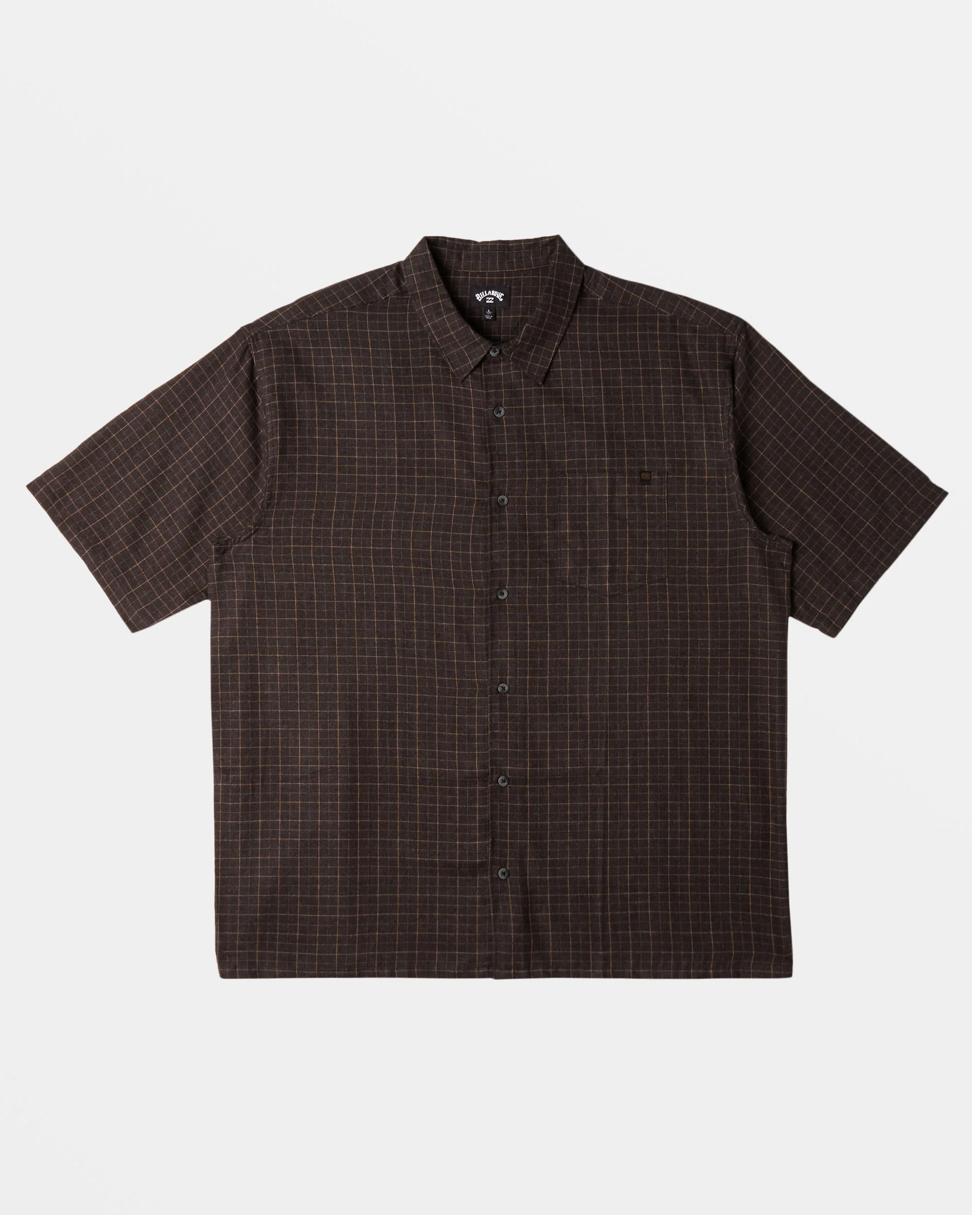 Billabong Mogul Short Sleeve Shirt - Washed Black -Biliabong Outlet