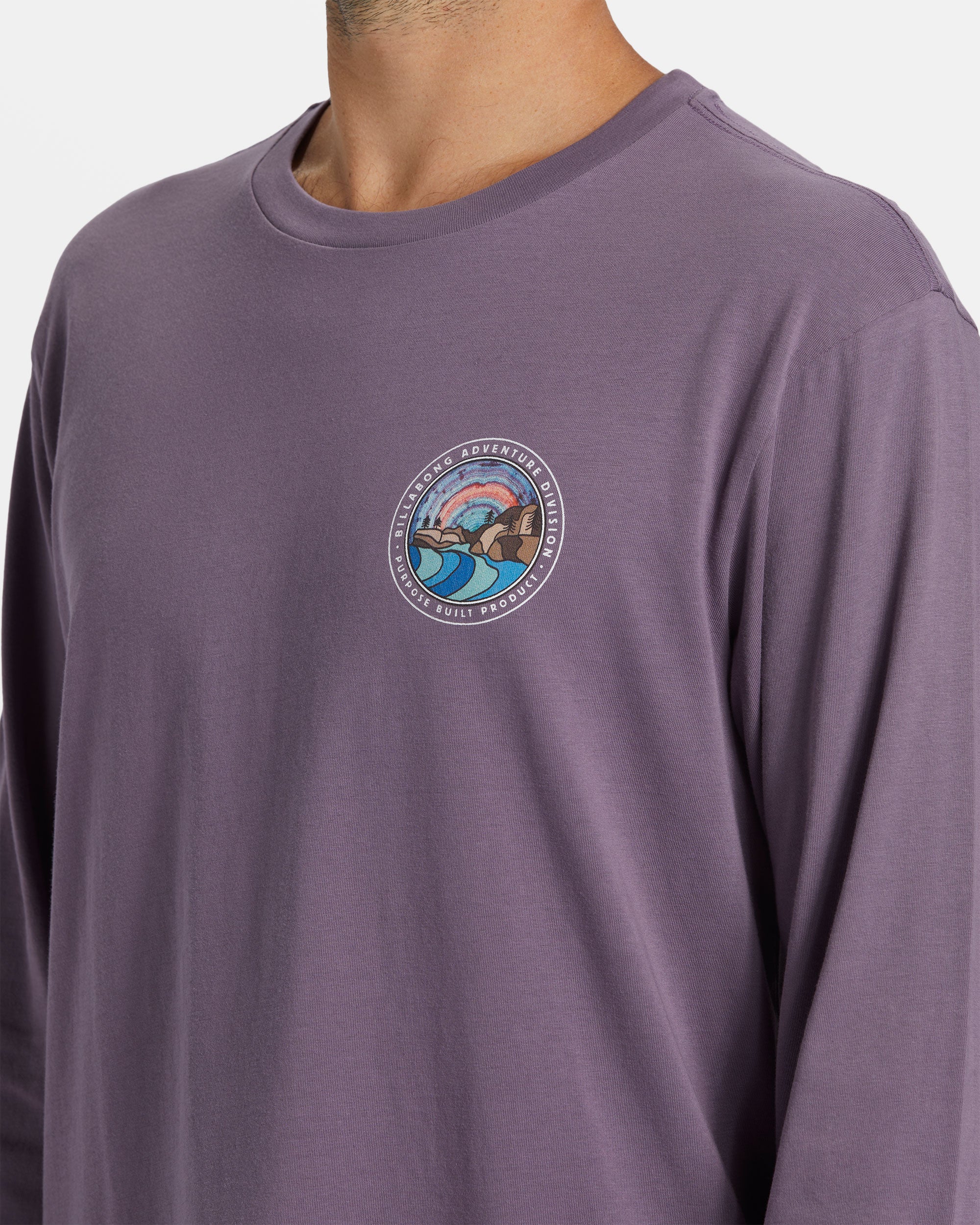 Billabong Rockies Long Sleeve T-shirt - Dusty Grape -Biliabong Outlet