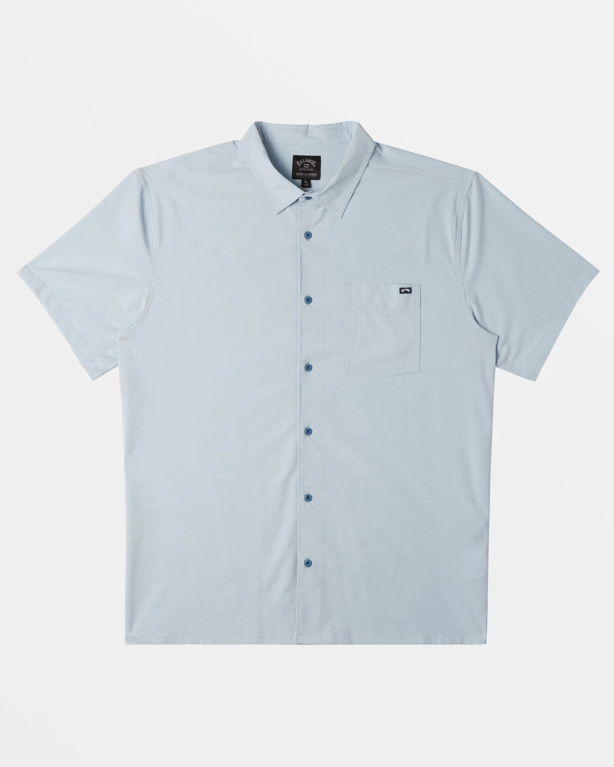 Billabong A/Div Surftrek Trail Short Sleeve Shirt - Smoke Blue -Biliabong Outlet