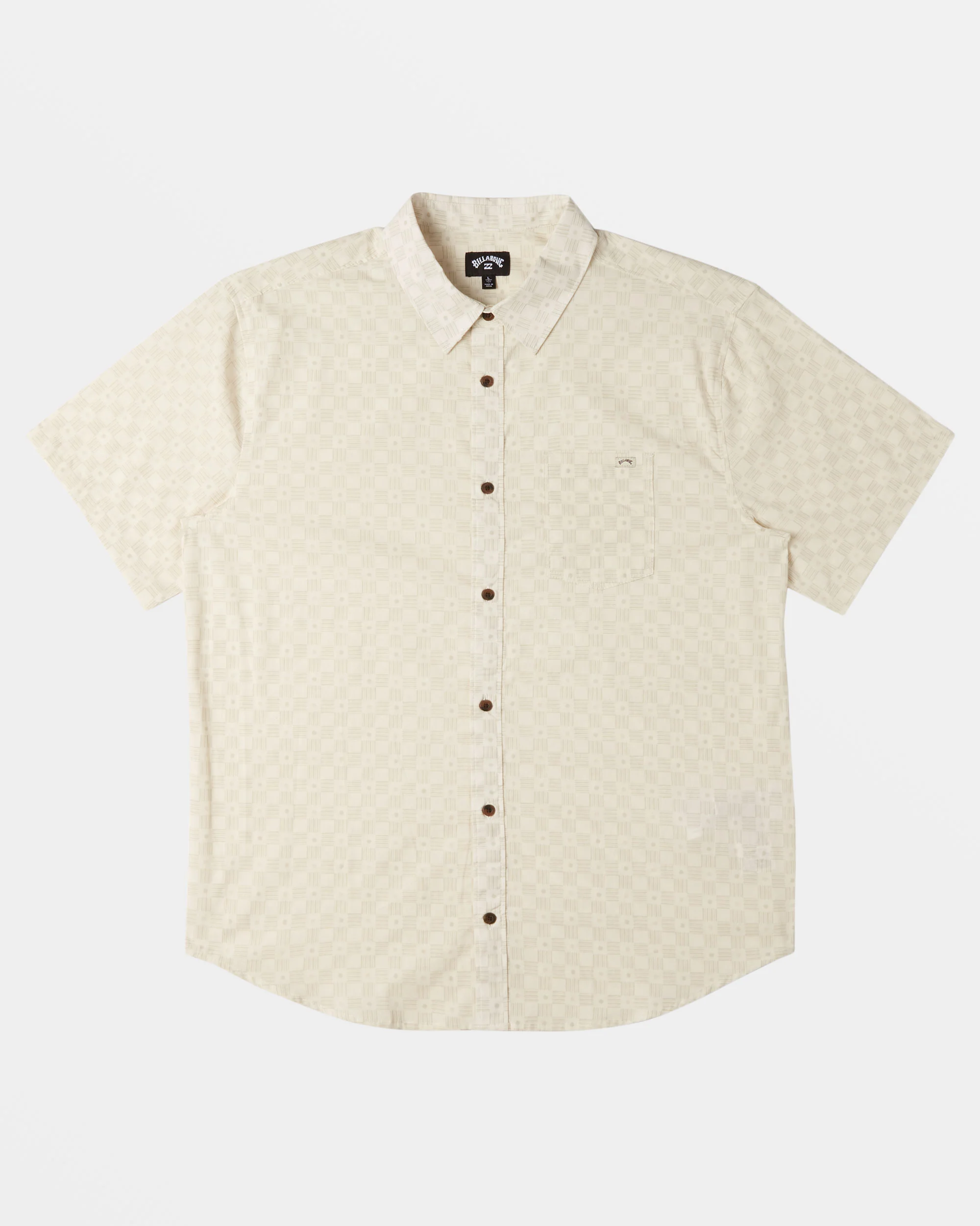 Billabong Sundays Mini Short Sleeve Shirt - Taupe -Biliabong Outlet