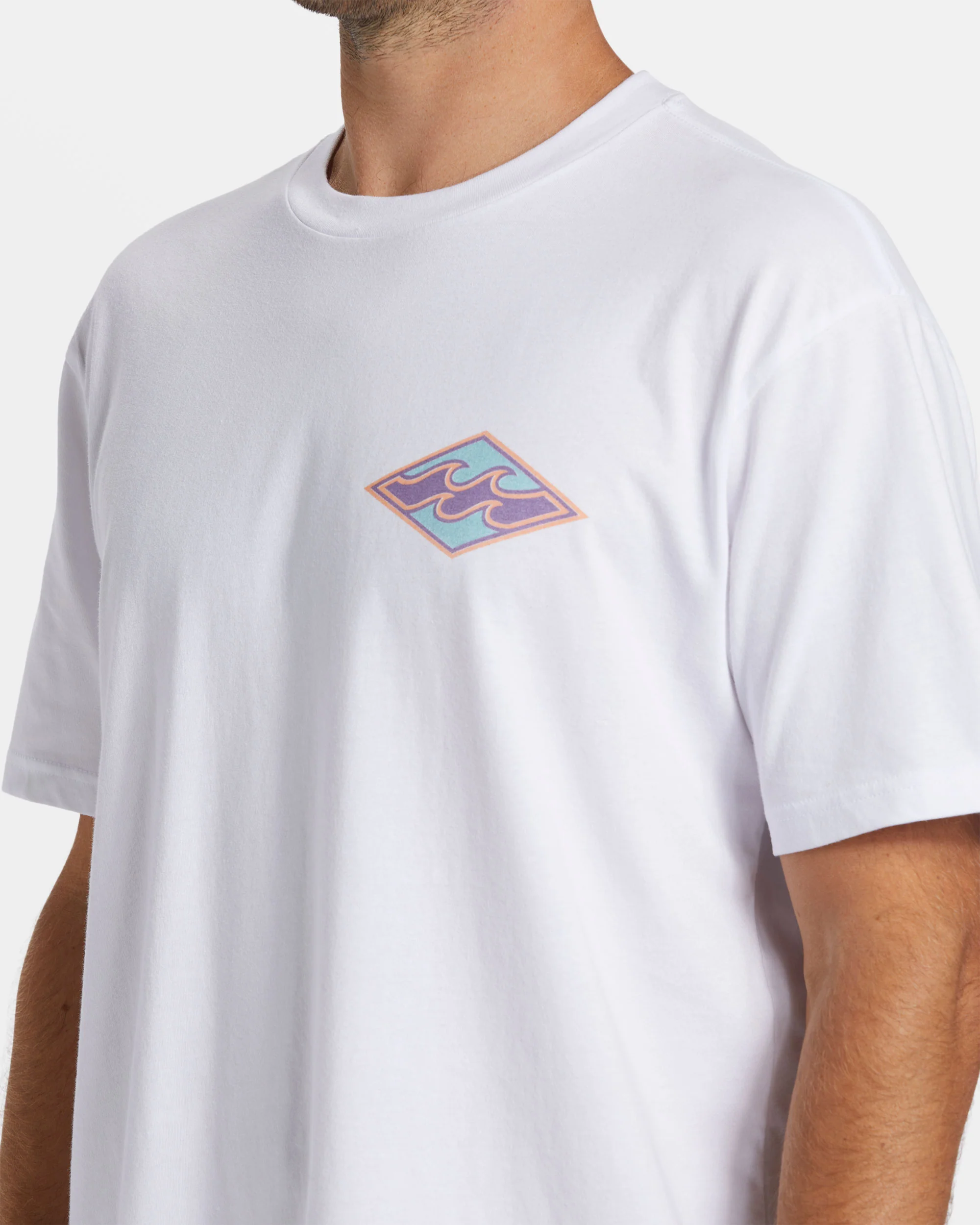 Billabong Crayon Wave T-Shirt - White -Biliabong Outlet