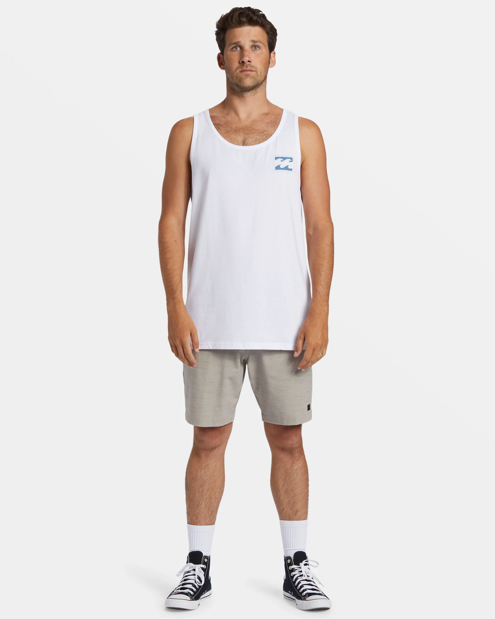 Billabong Crayon Wave Tank - White -Biliabong Outlet