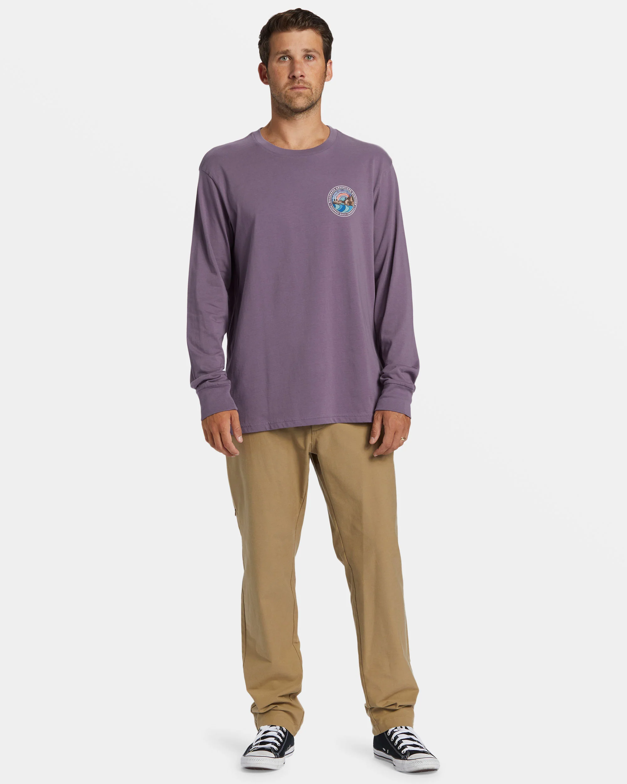 Billabong Rockies Long Sleeve T-shirt - Dusty Grape -Biliabong Outlet