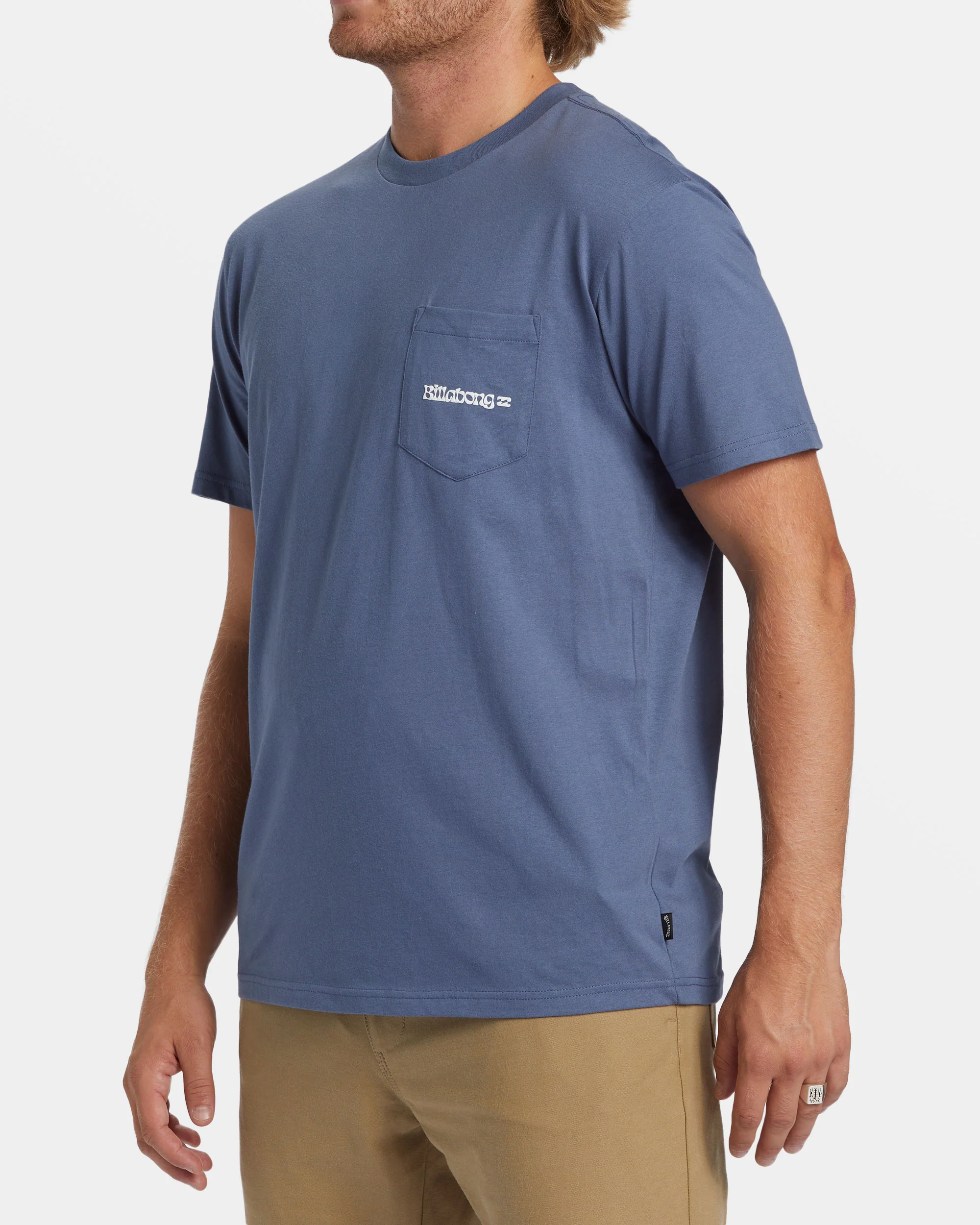 Billabong Funghi Pocket T-shirt - Slate Blue -Biliabong Outlet