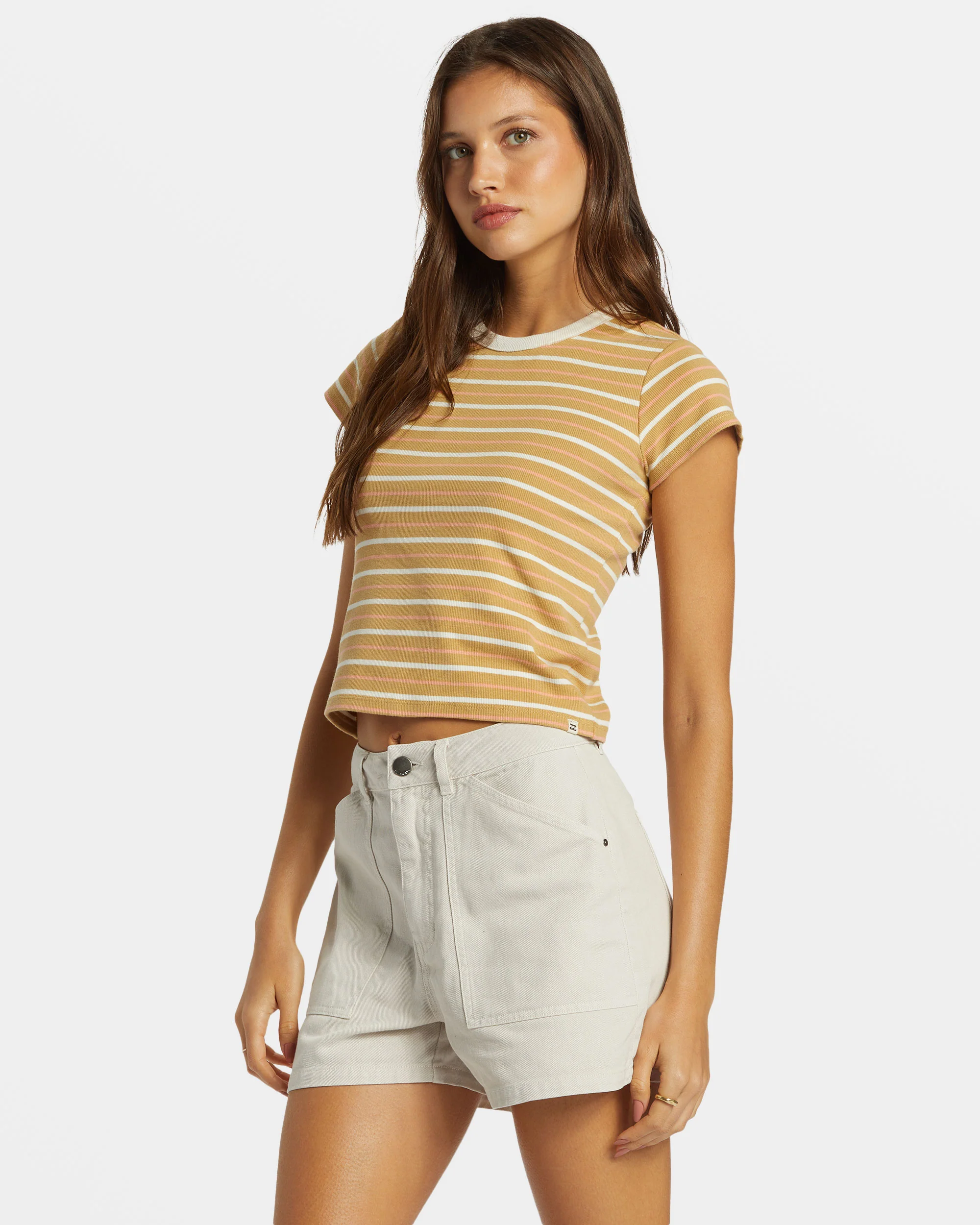 Billabong Feelin It T-Shirt - Hemp 2 -Biliabong Outlet