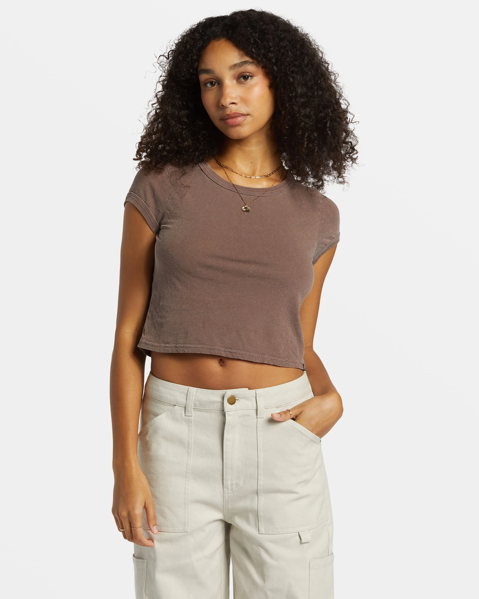 Billabong Daily Tee Knit - Kona -Biliabong Outlet