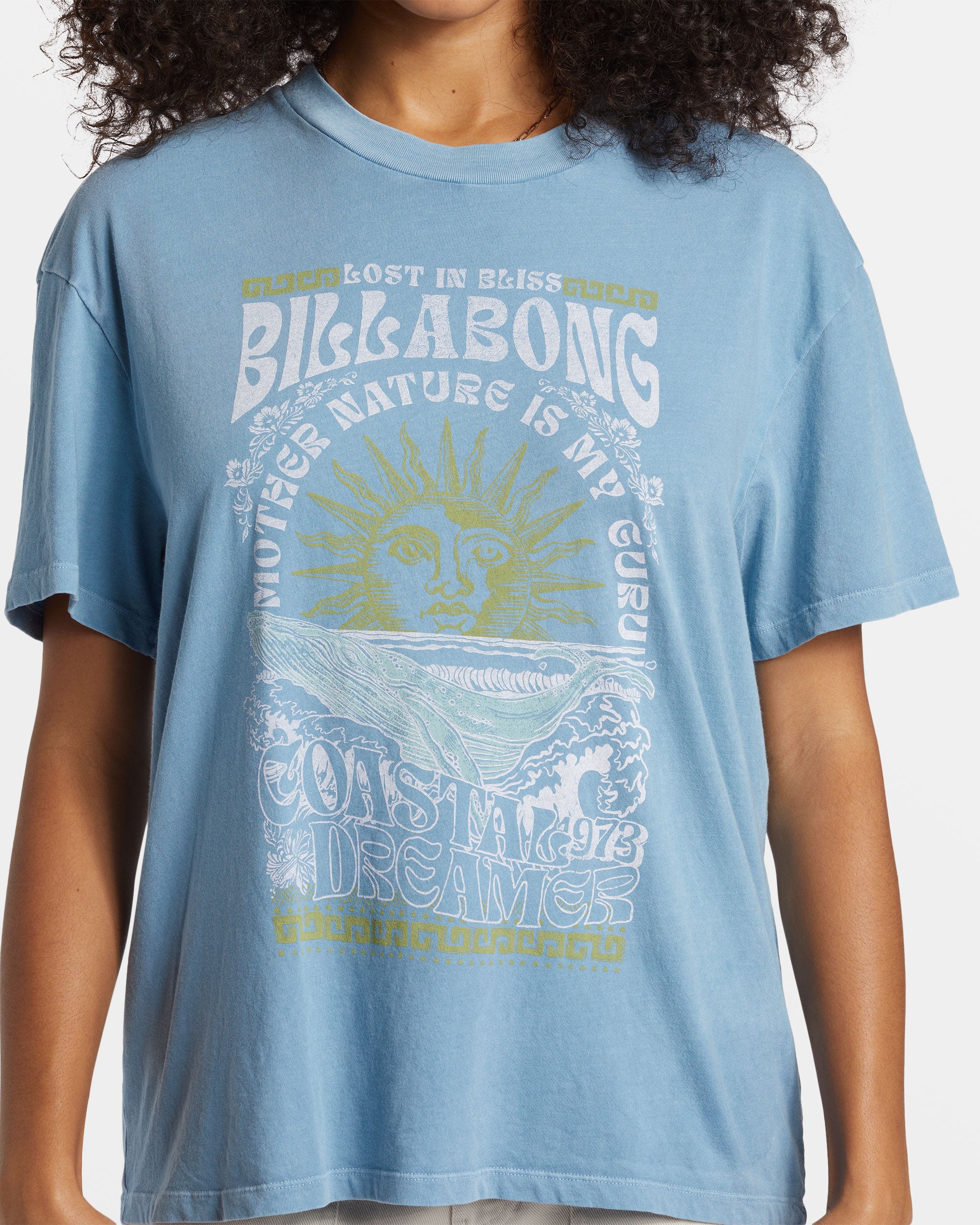 Billabong Lost In Bliss T-Shirt - Blue Shadow -Biliabong Outlet