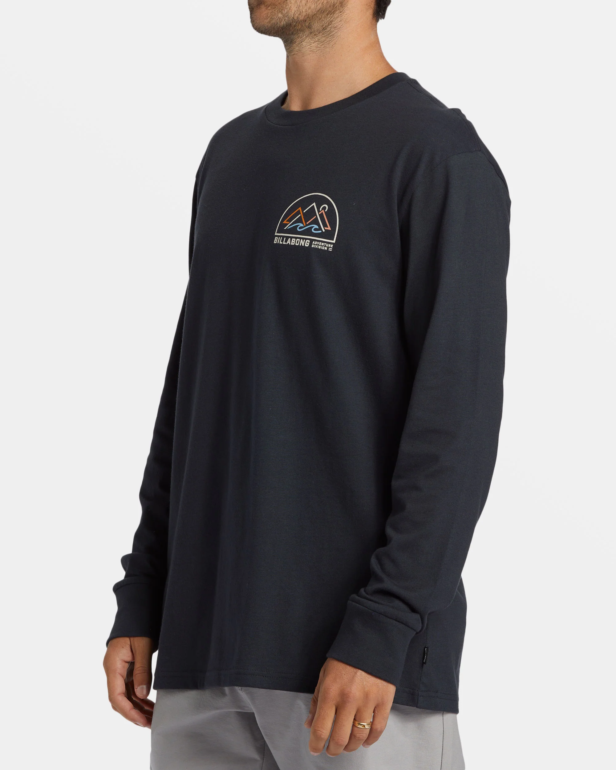Billabong Sundown Long Sleeve T-shirt - Washed Black -Biliabong Outlet