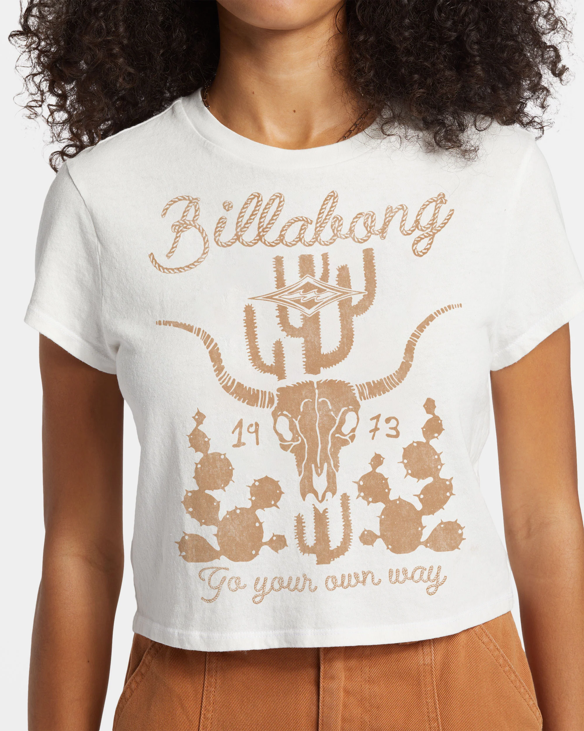 Billabong Go Your Own Way T-Shirt - Salt Crystal -Biliabong Outlet