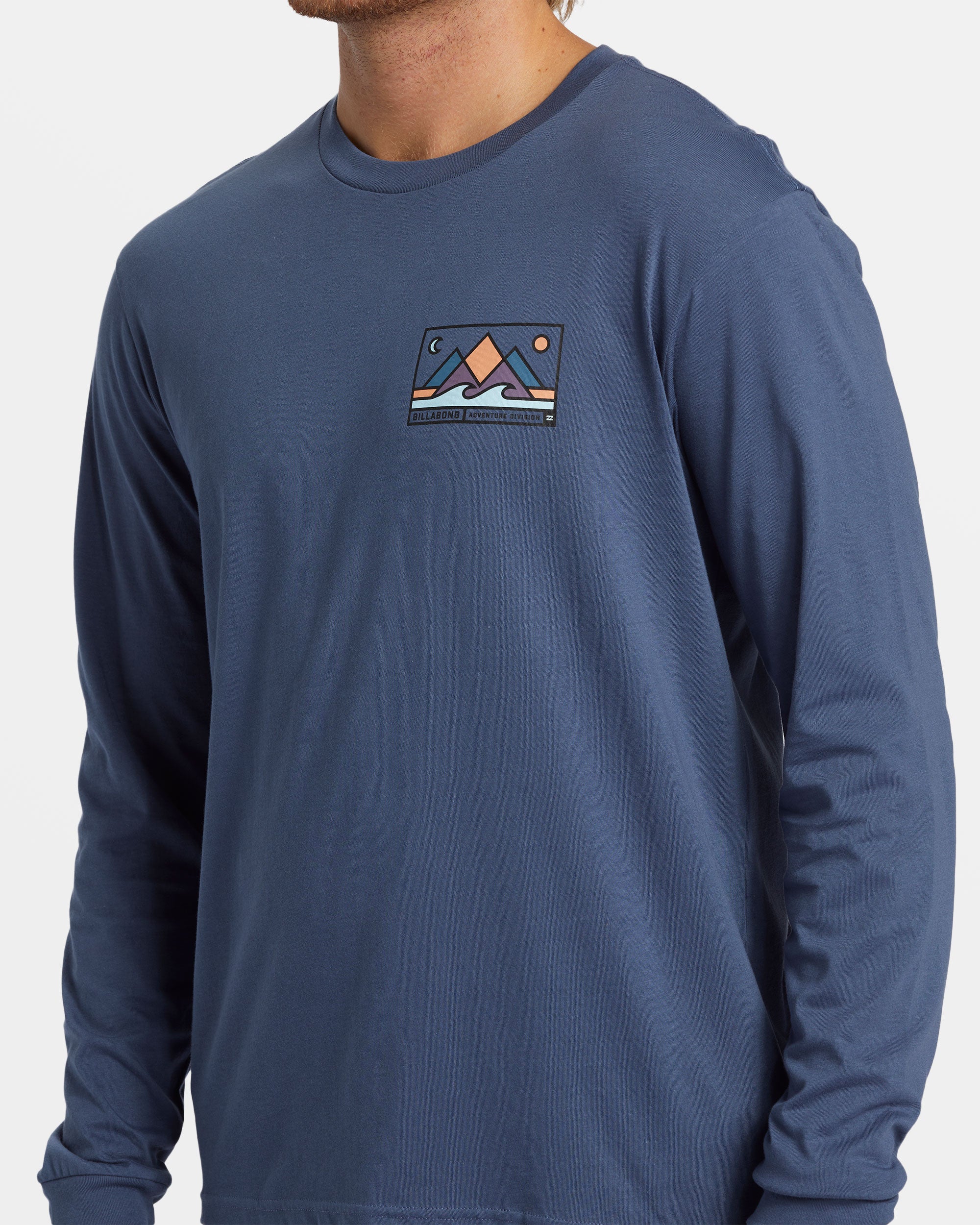 Billabong Range Long Sleeve T-shirt - Slate Blue -Biliabong Outlet