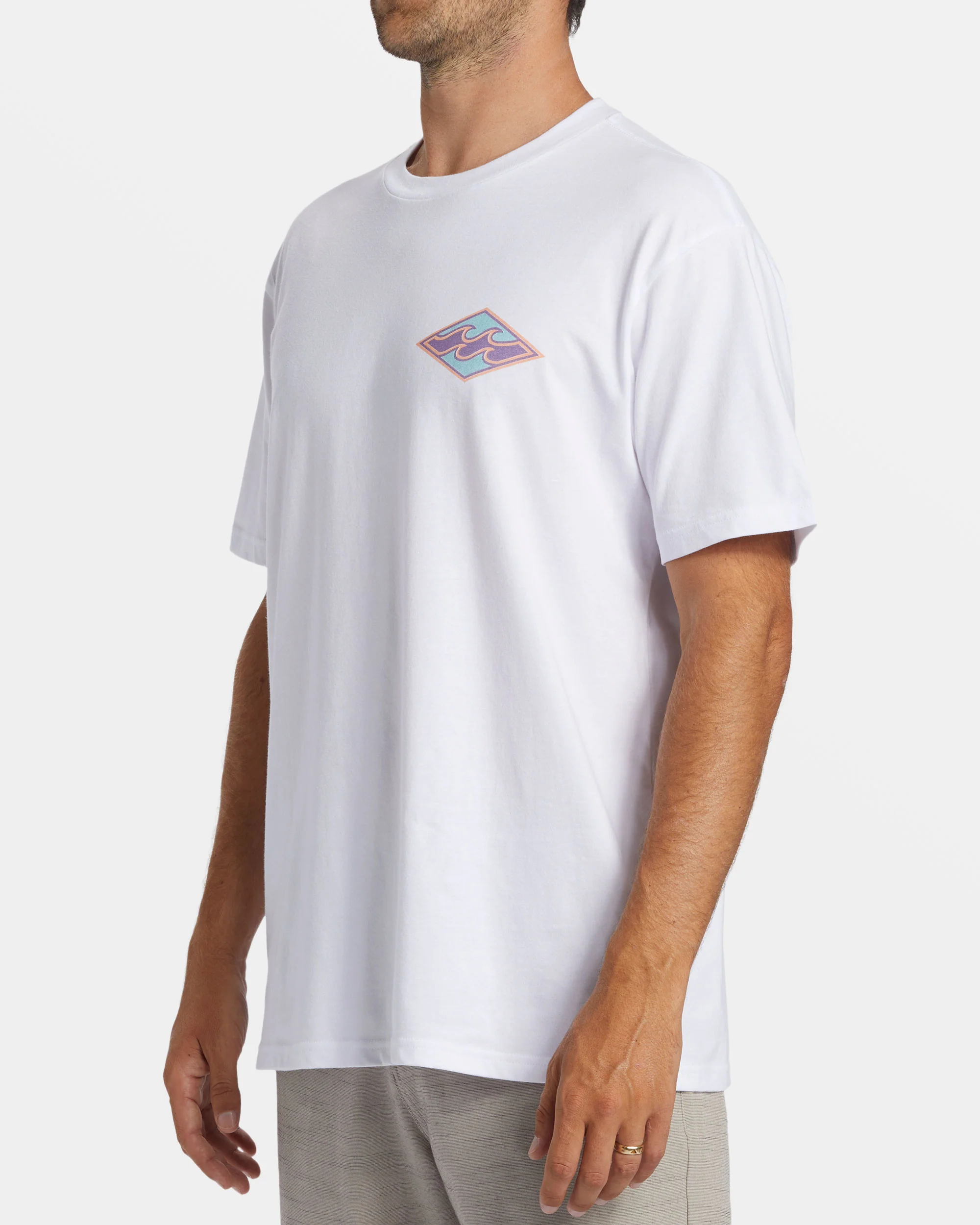 Billabong Crayon Wave T-Shirt - White -Biliabong Outlet