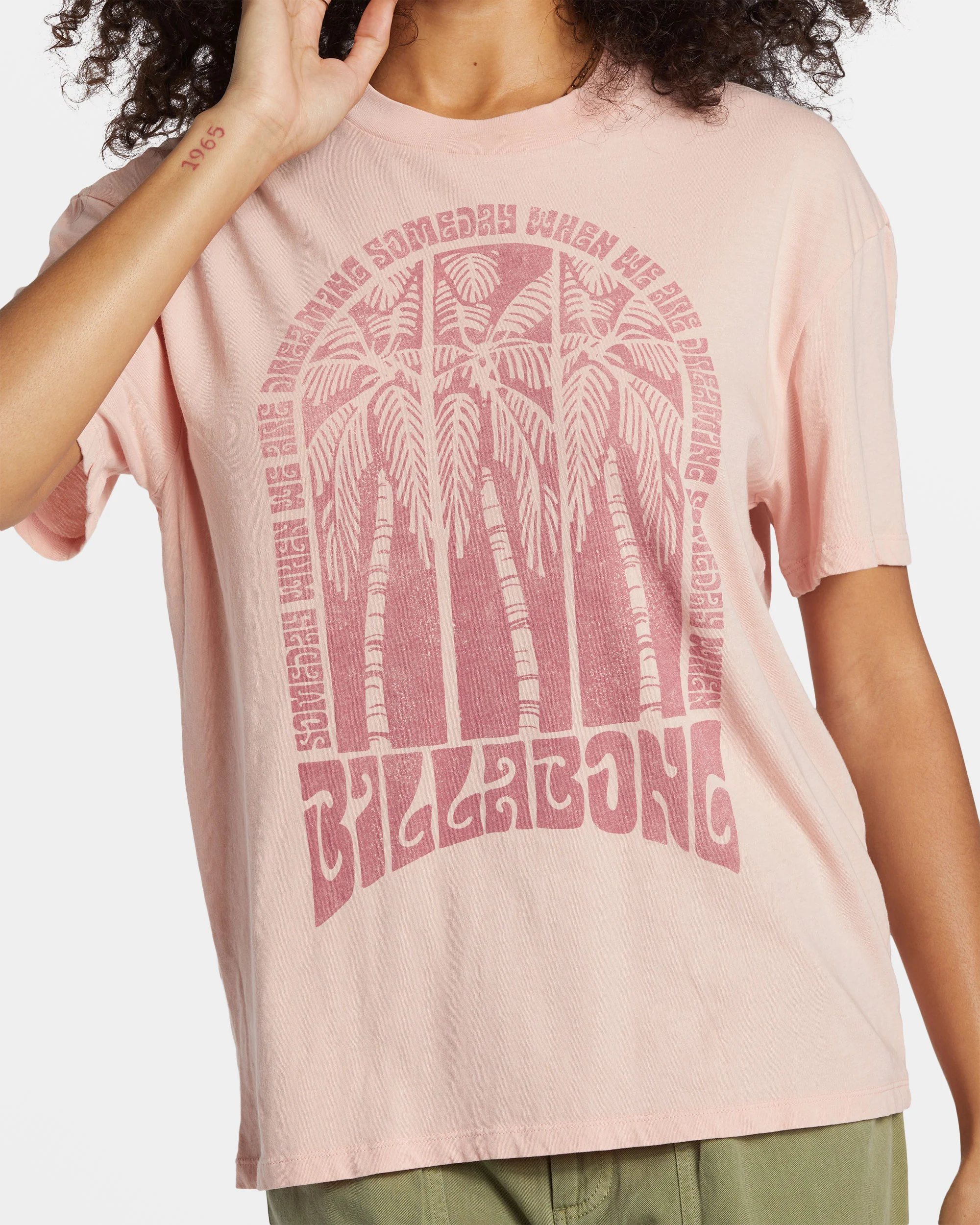 Billabong Someday Dreams T-Shirt - Dusty Peach -Biliabong Outlet