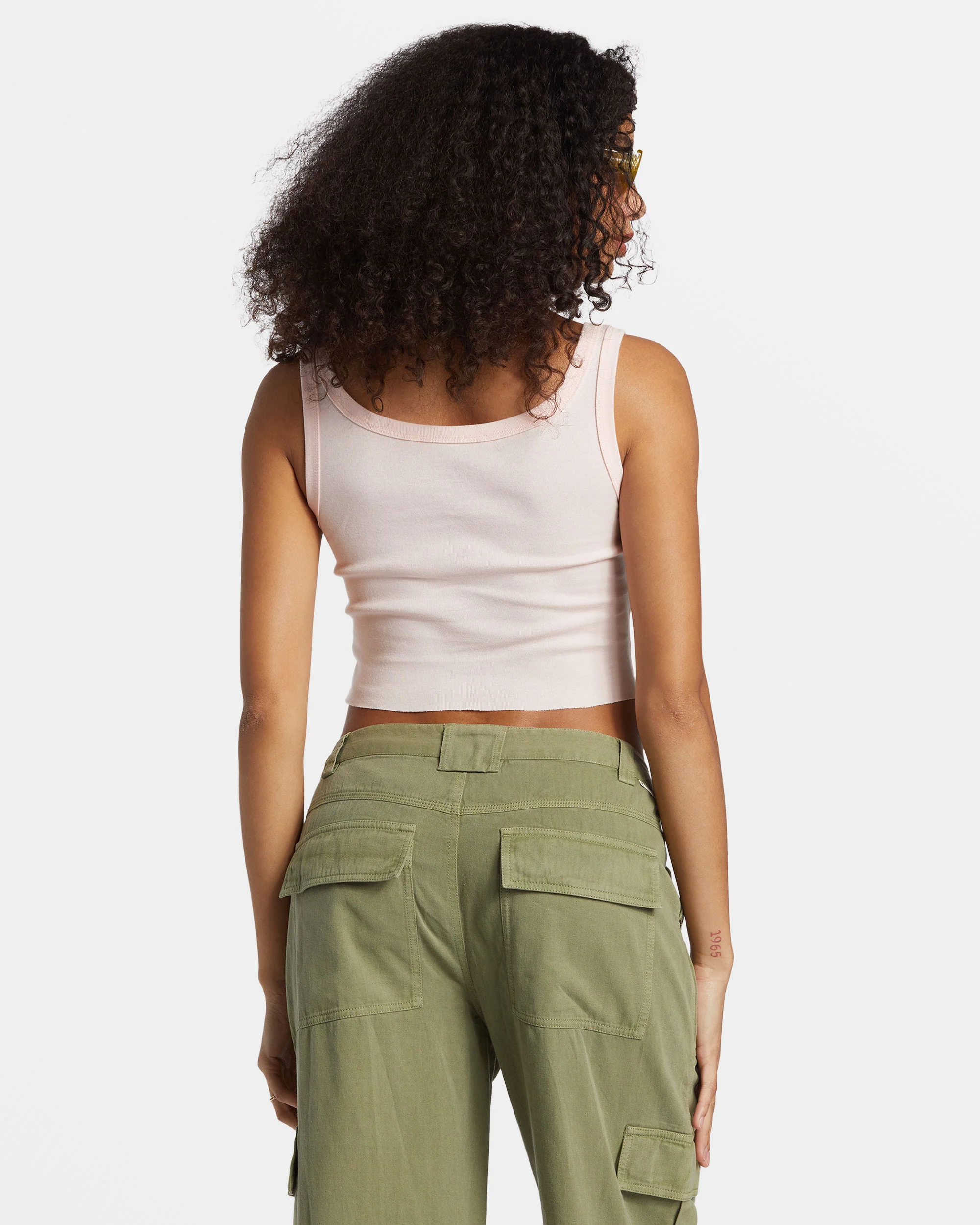 Billabong You're A Peach Cropped Tank Top - Feelin Peachy -Biliabong Outlet