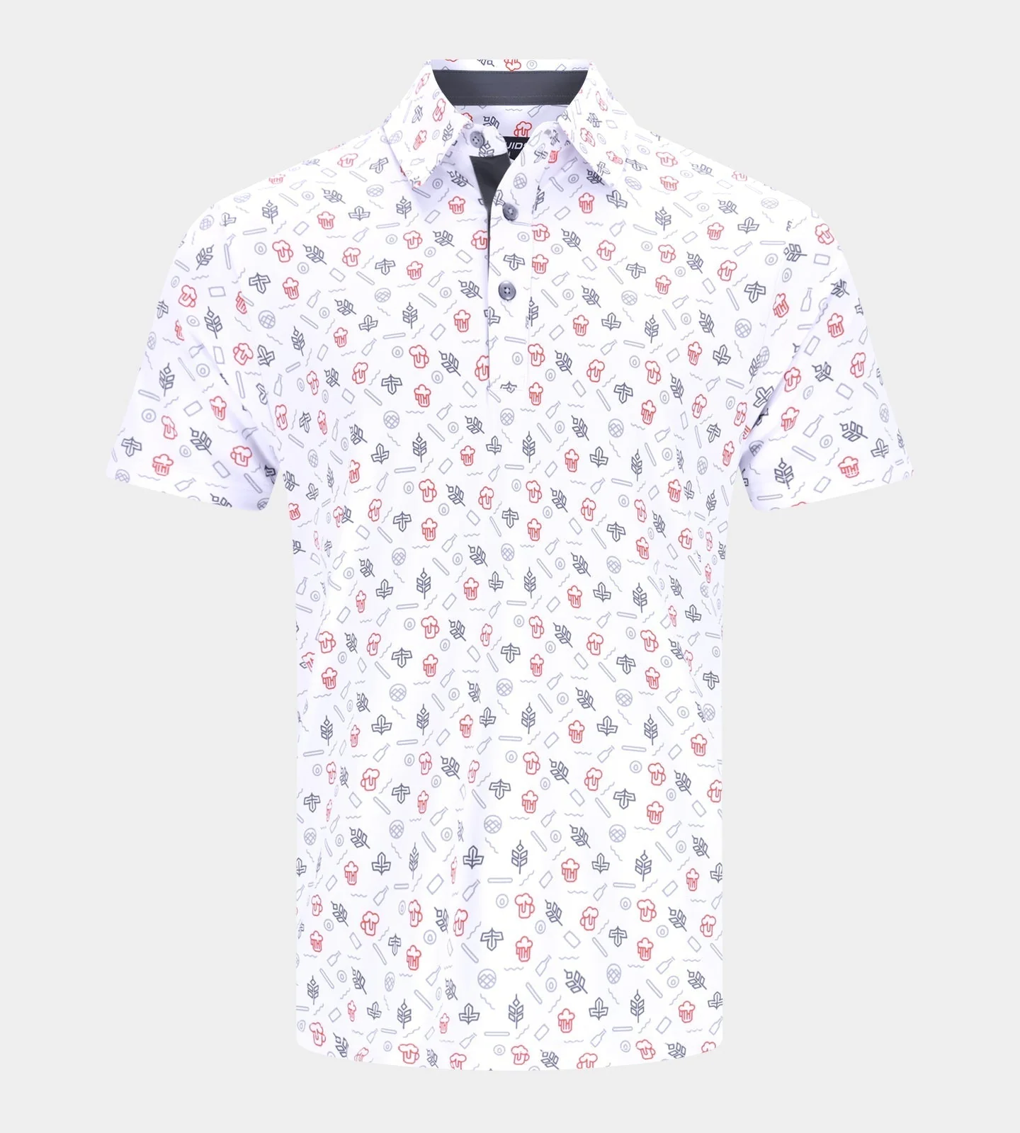 HOPS N BARLEY POLO - WHITE