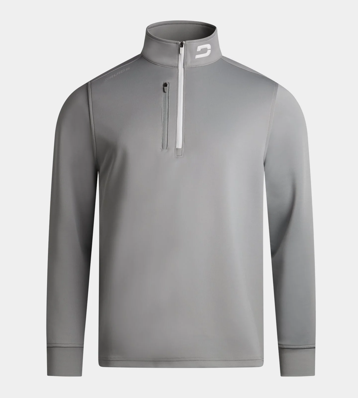 MEN'S ULTRA BLEND GOLF MIDLAYER 1/4 ZIP - LIGHT GREY