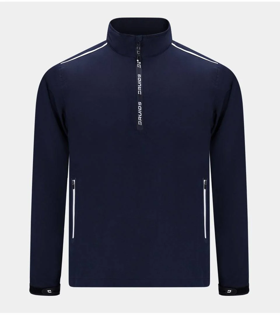 AQUA SHIELD 1/4 ZIP RAIN JACKET - NAVY