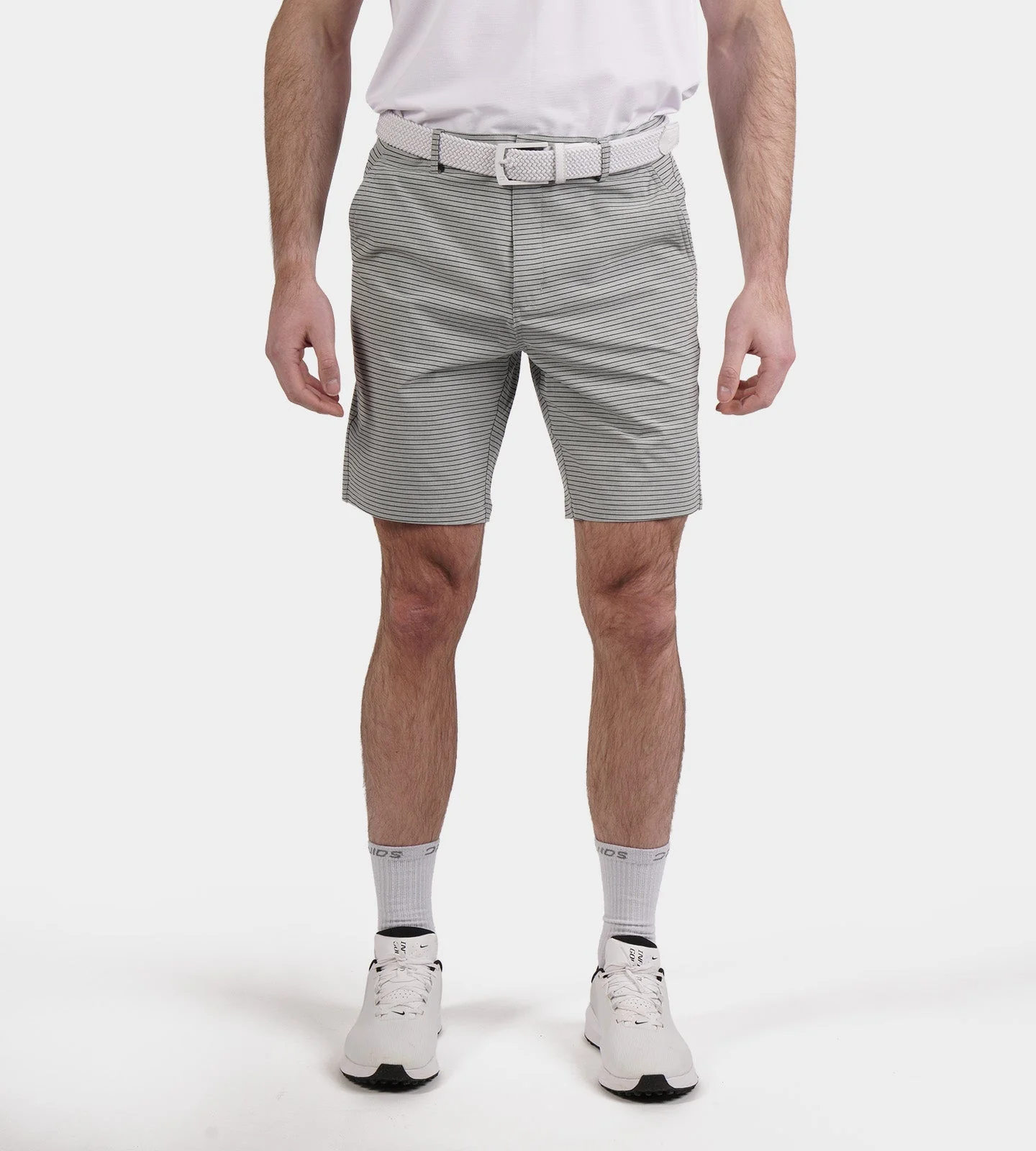 HERITAGE STRIPE SHORTS - GREY