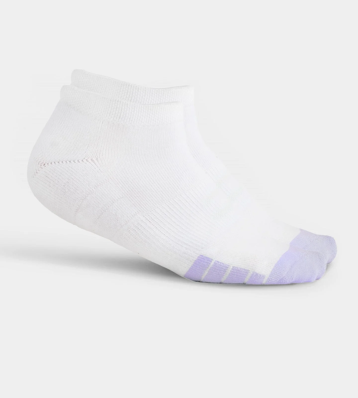 LADIES TOUR ANKLE SOCKS - WHITE/PURPLE