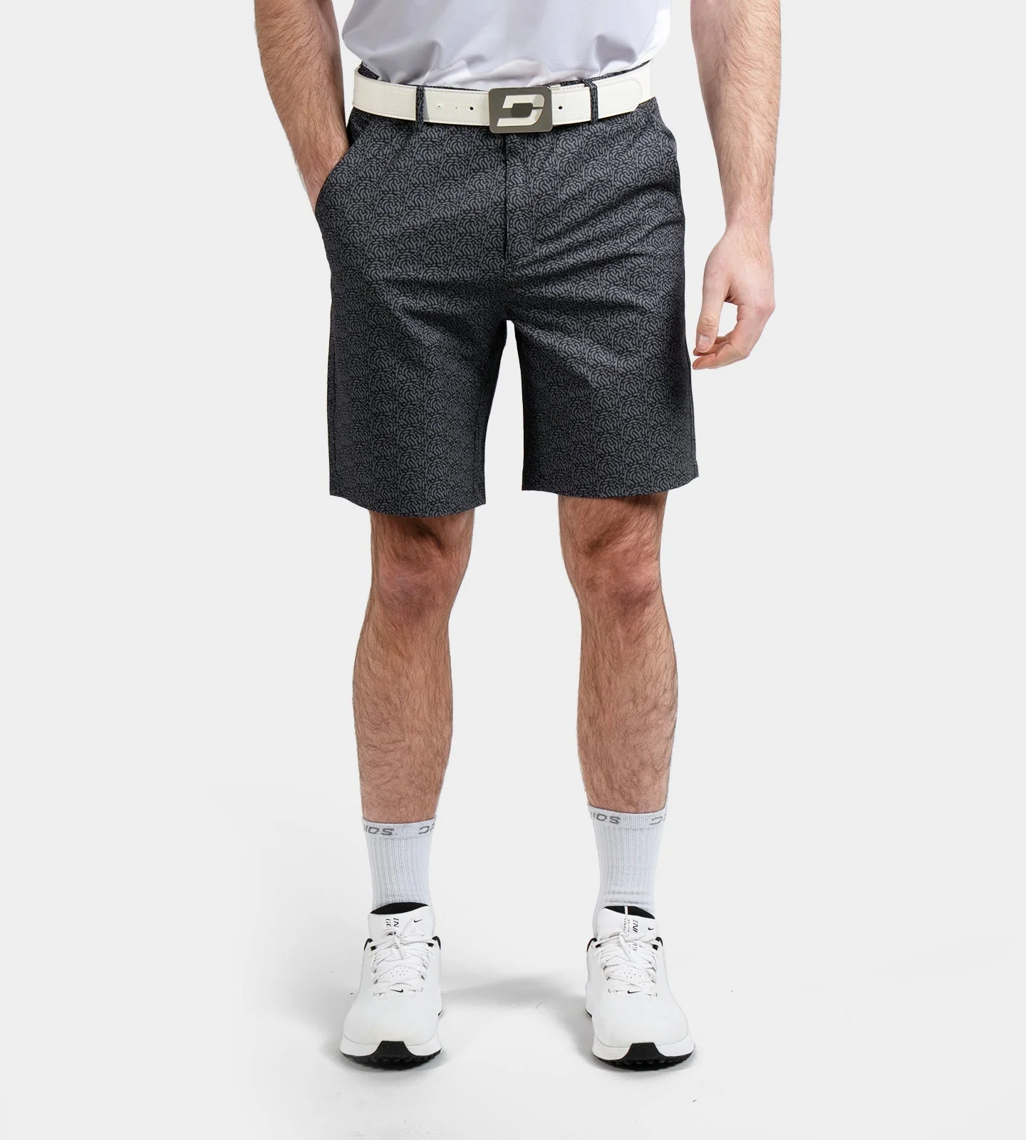 HERITAGE ABSTRACT SHORTS - BLACK