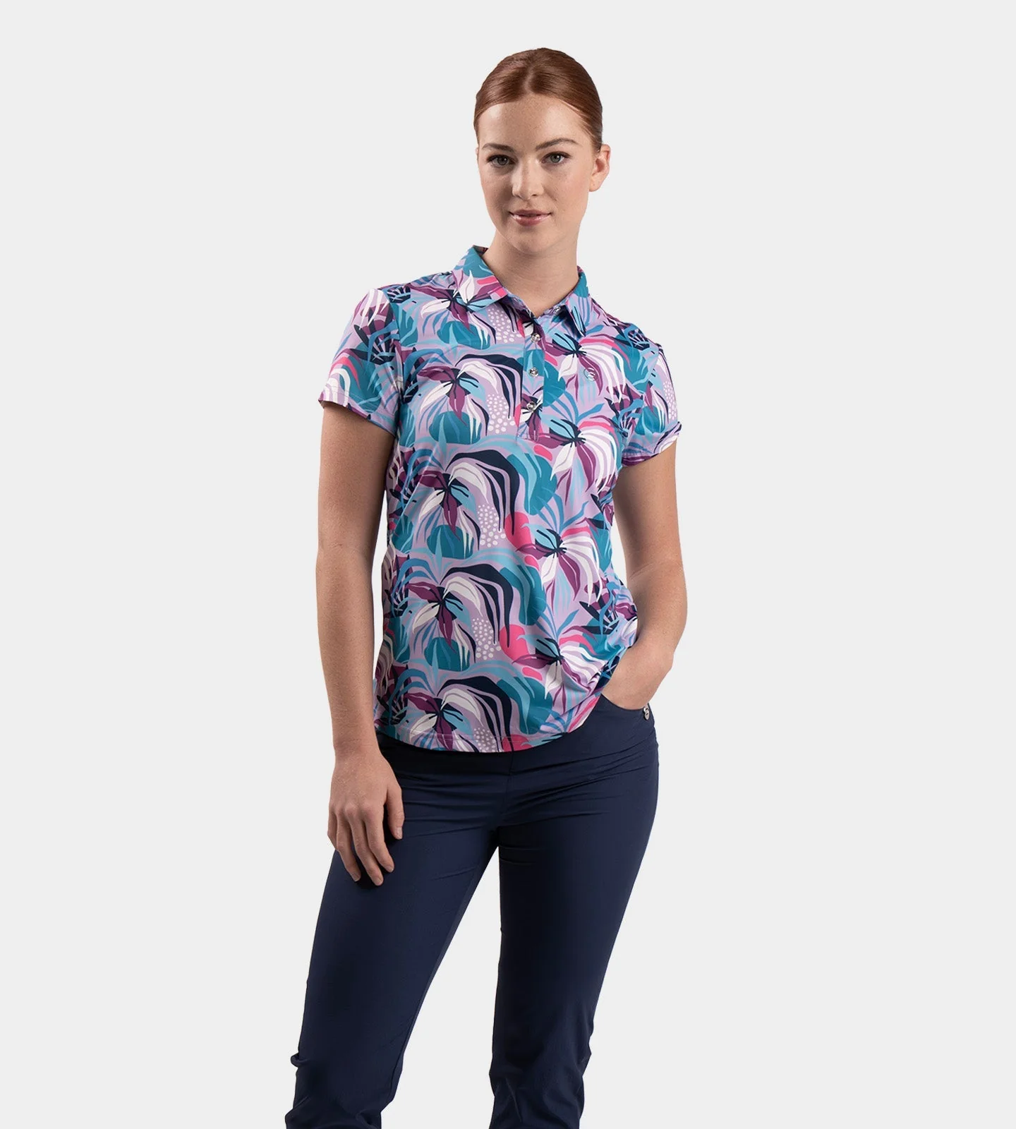 LADIES TROPIC POLO - LAVENDAR