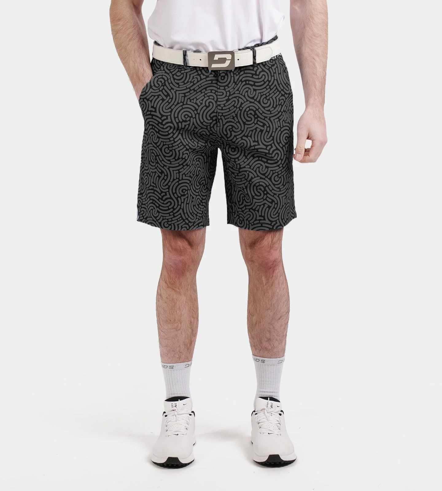 HERITAGE JUMBLE SHORTS - BLACK