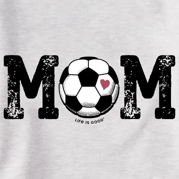 Women's Soccer Ball Mom Simply True Fleece Hoodie