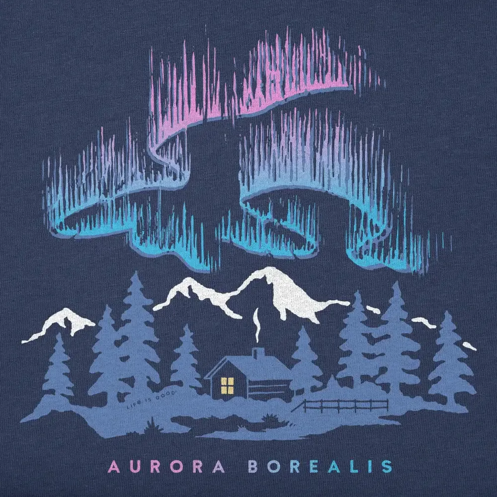 Women's Aurora Borealis Cabin Short Sleeve Crusher Tee
