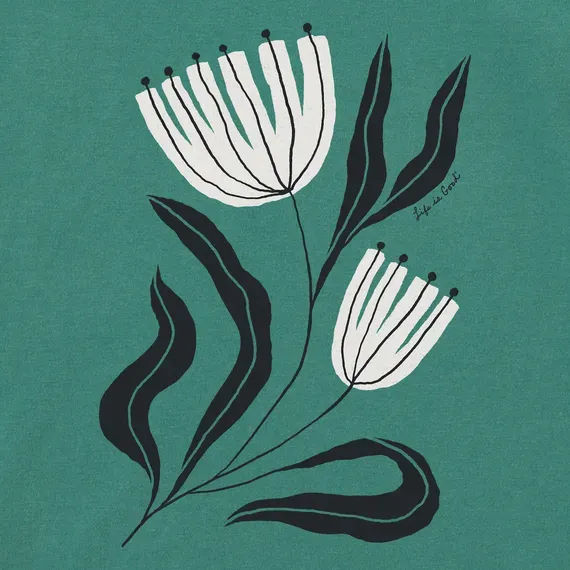 Women's Rustic Flowers Simply True Crew